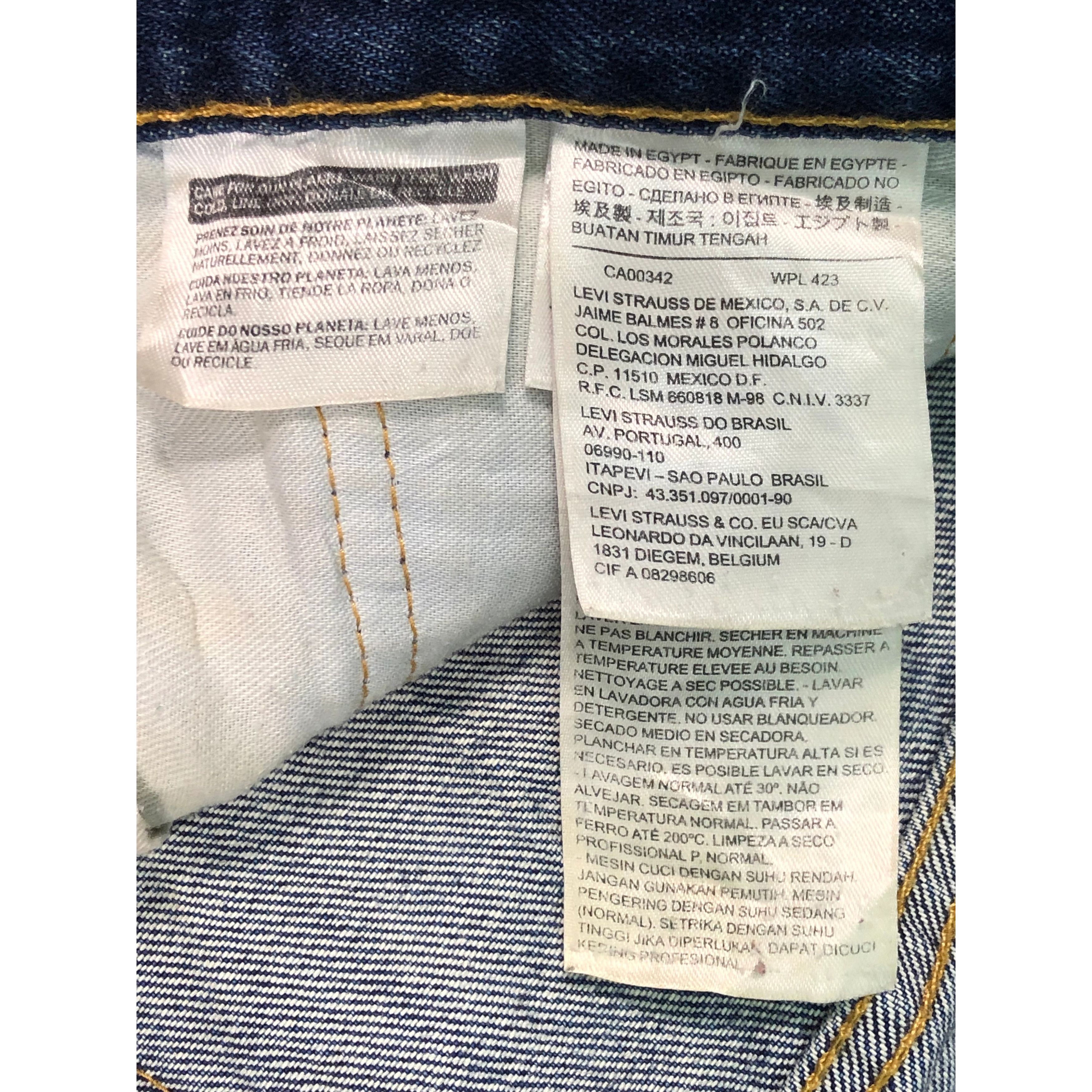 Levi's × Vintage Vintage Levis 505 Regular Fit Faded Denim DP0141 Size US 36 / EU 52 - 6 Thumbnail