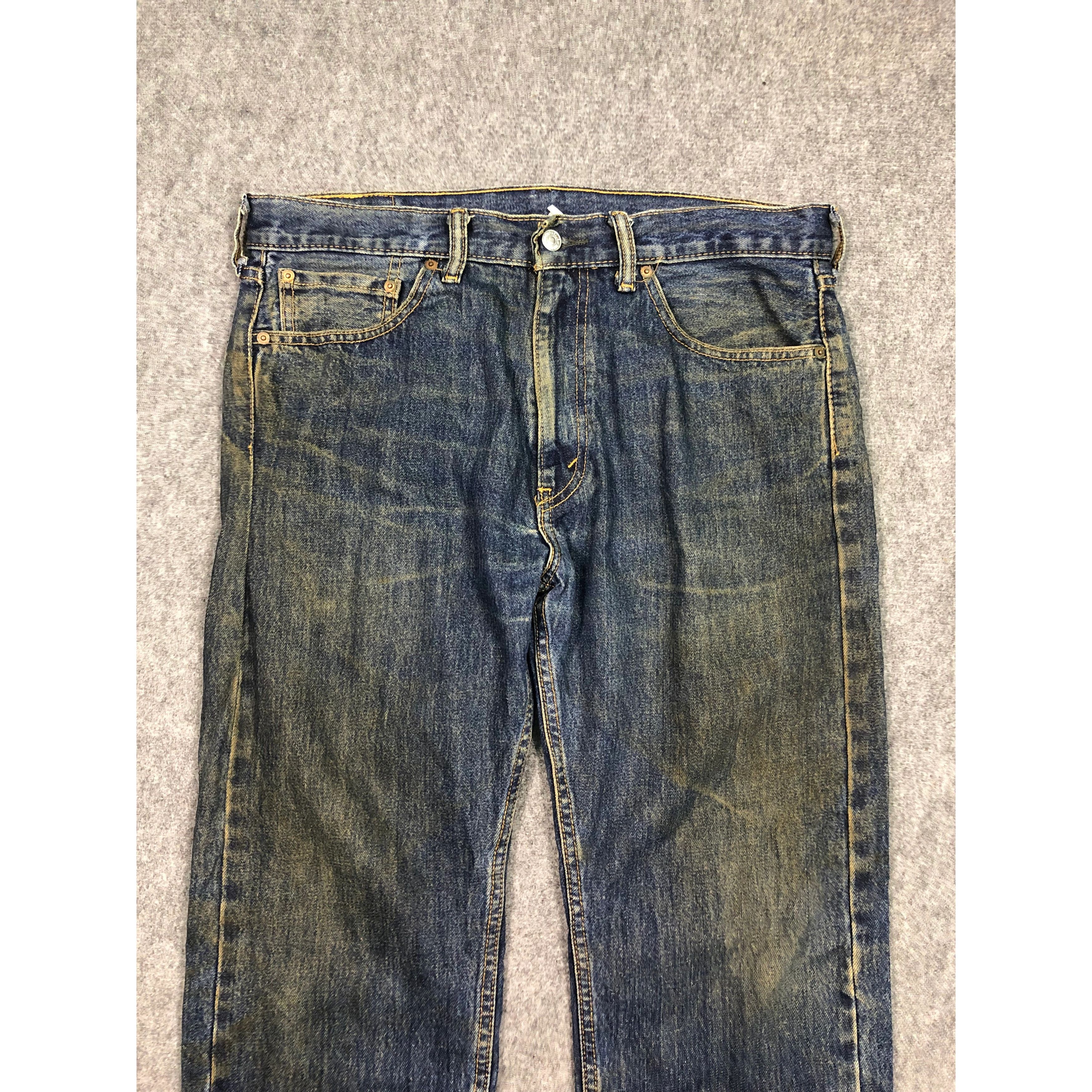 Levi's × Vintage Vintage Levis 505 Regular Fit Faded Denim DP0141 Size US 36 / EU 52 - 3 Thumbnail