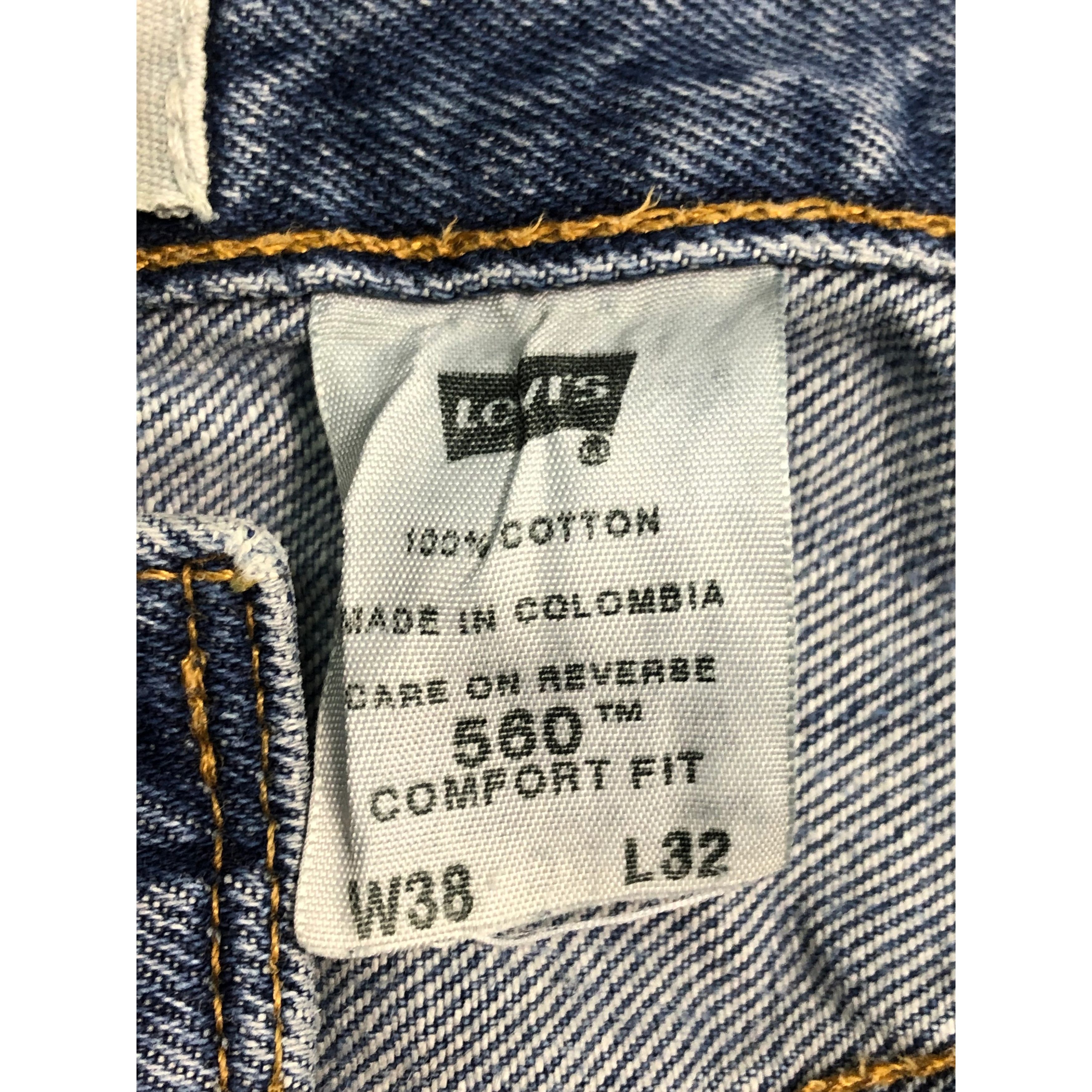 Levi's Vintage Levis 560 Comfort Fit Faded Denim DP0148 Size US 39 - 6 Thumbnail