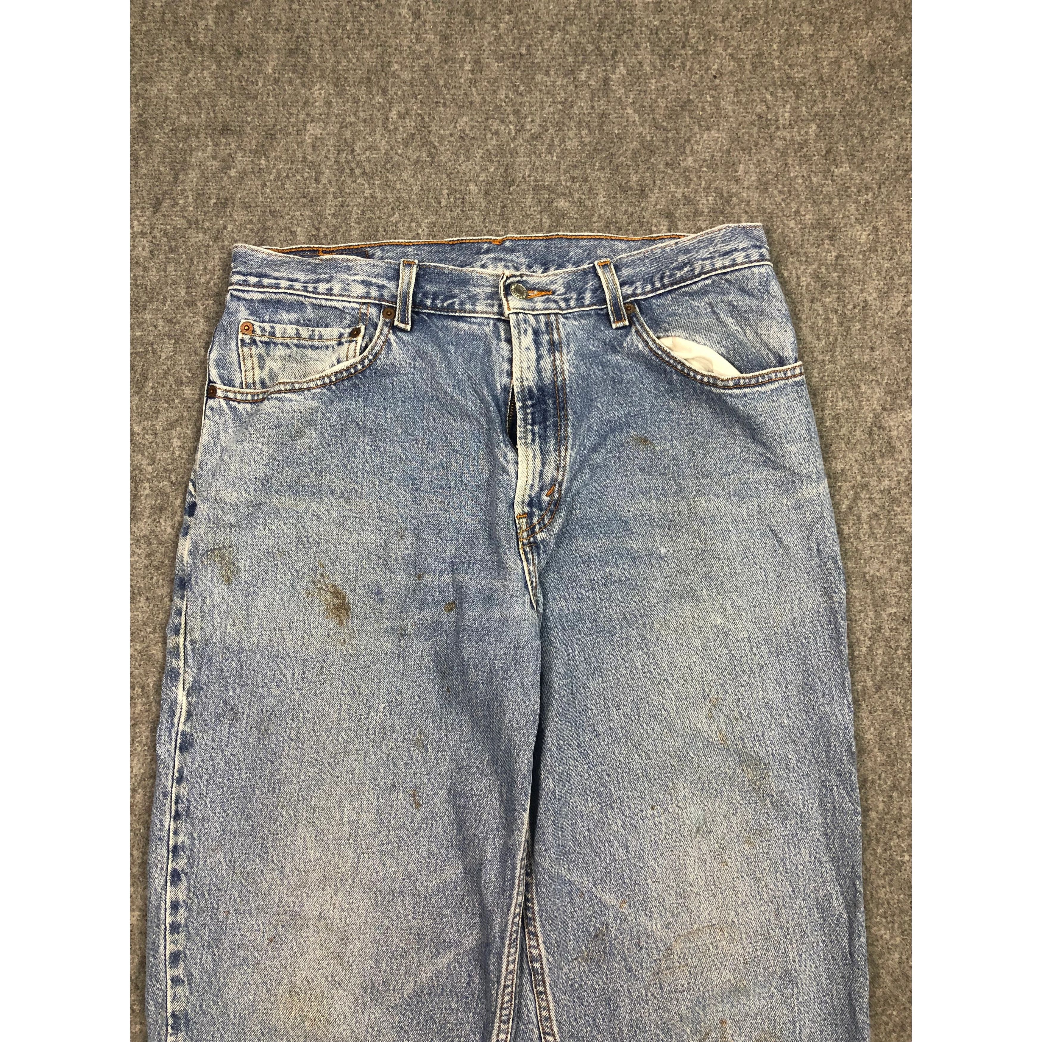 Levi's × Vintage Vintage Levis 550 Relaxed Fit Faded Denim DP0146 Size US 36 / EU 52 - 3 Thumbnail