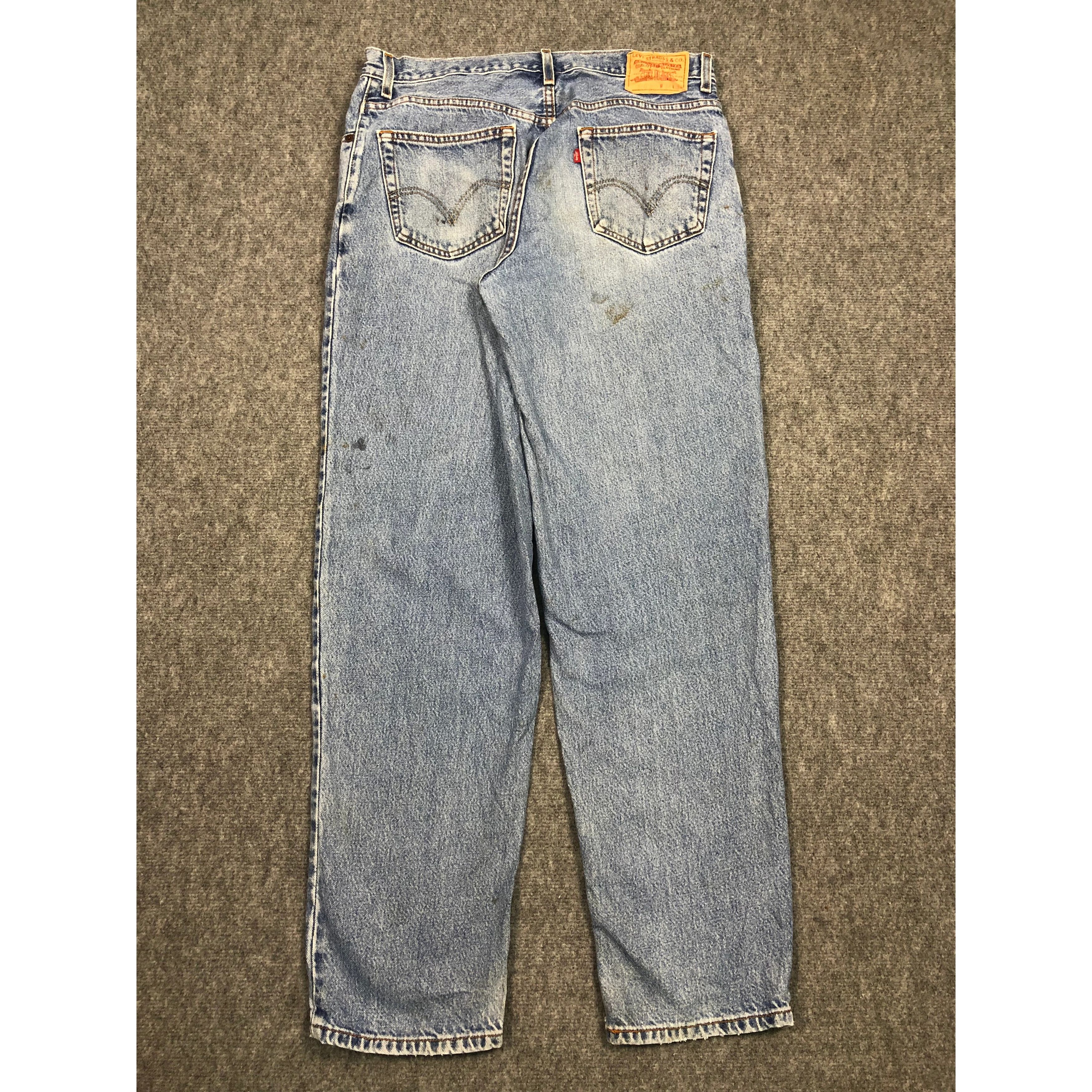 Levi's × Vintage Vintage Levis 550 Relaxed Fit Faded Denim DP0146 Size US 36 / EU 52 - 2 Thumbnail