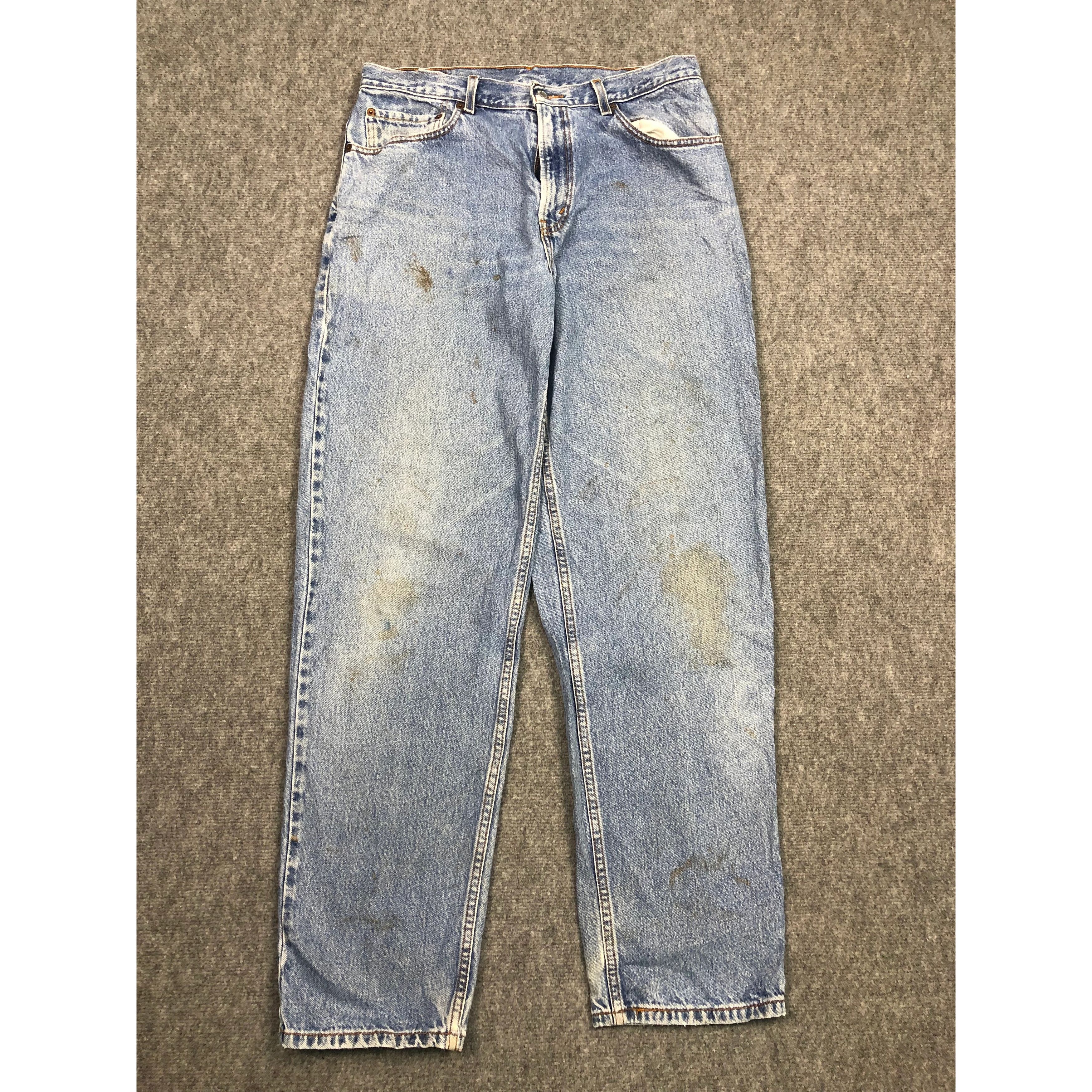 Levi's × Vintage Vintage Levis 550 Relaxed Fit Faded Denim DP0146 Size US 36 / EU 52 - 1 Thumbnail
