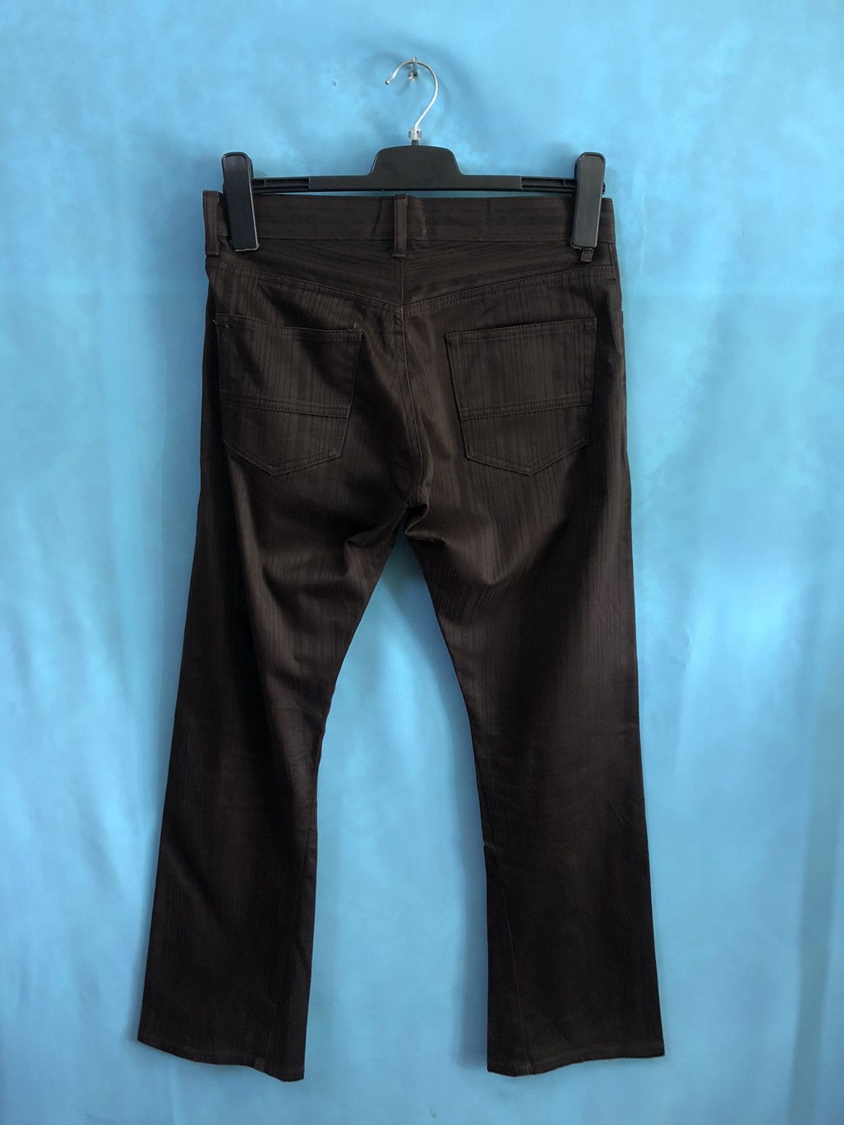 Michel Klein homme striped lined boot cuts #2009 Size US 29 - 3 Thumbnail