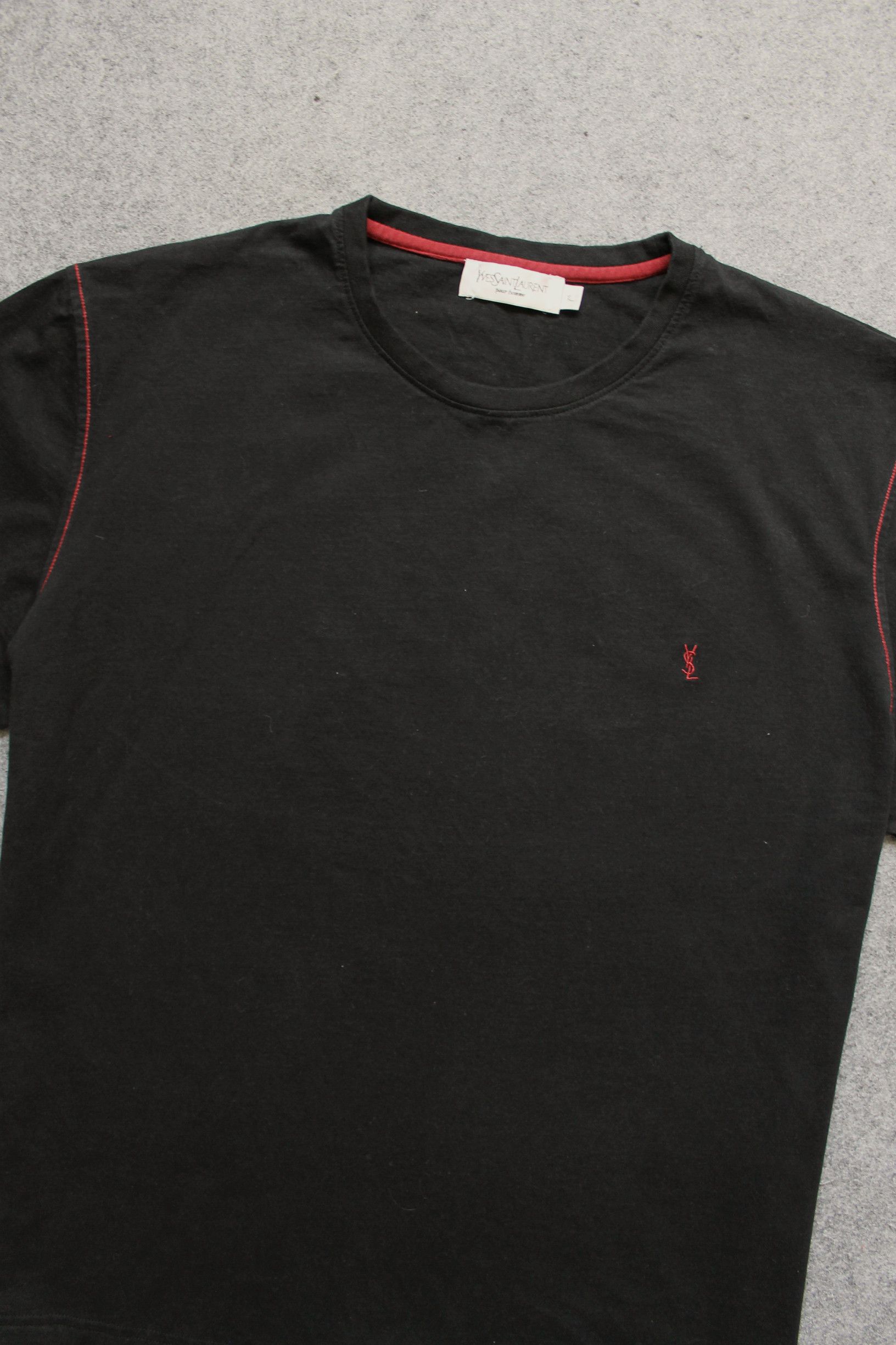 Yves Saint Laurent Yves Saint Laurent Pour Homme mens YSL Logo t-shirt Size US XL / EU 56 / 4 - 1 Thumbnail