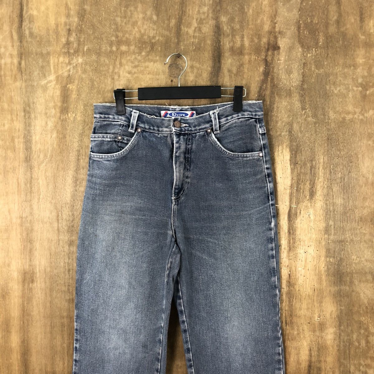 Japanese Brand VINTAGE DYORK FADED DARK BLUE JEANS PANTS #025 Size US 29 - 2 Thumbnail