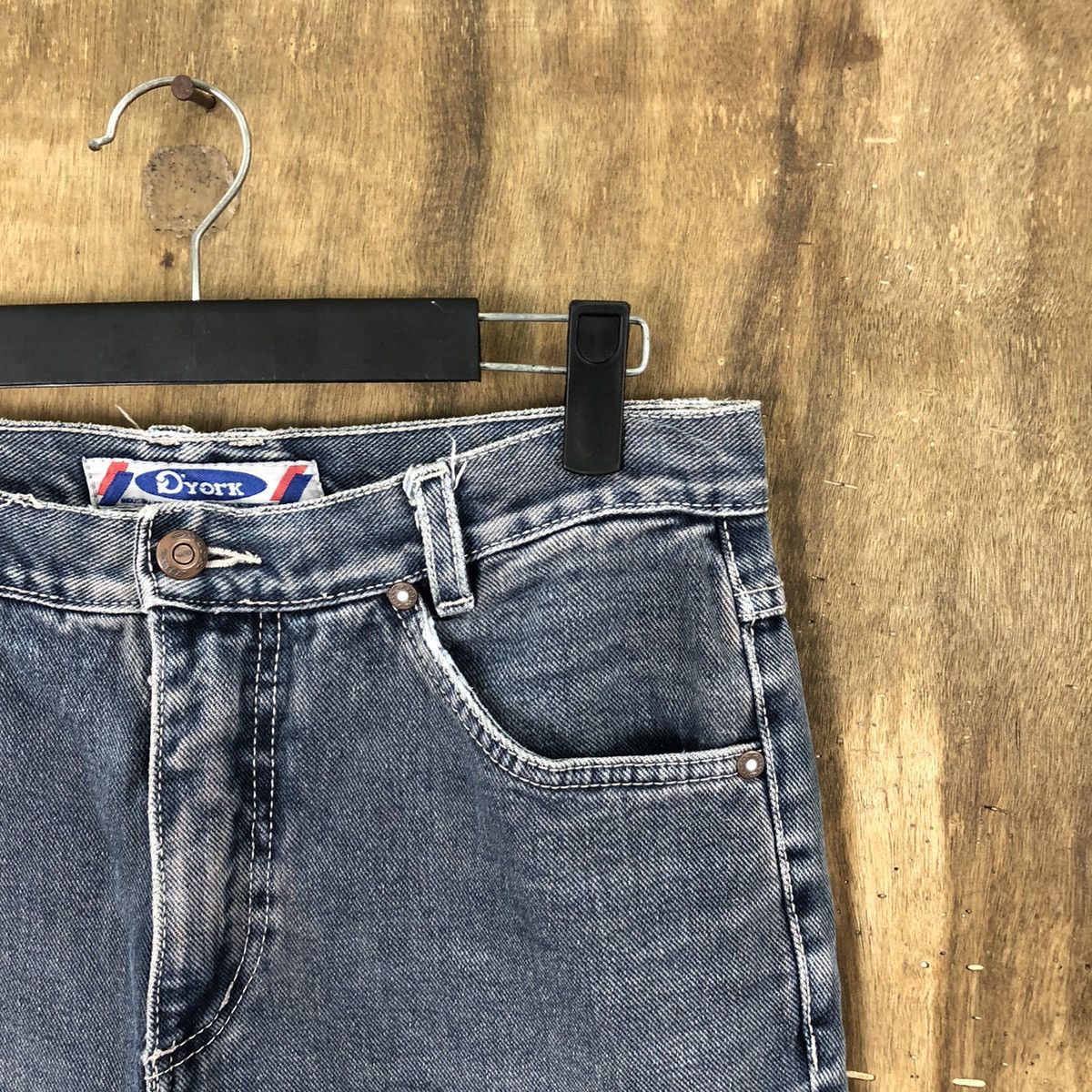 Japanese Brand VINTAGE DYORK FADED DARK BLUE JEANS PANTS #025 Size US 29 - 5 Thumbnail