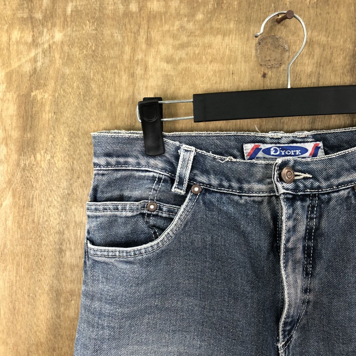 Japanese Brand VINTAGE DYORK FADED DARK BLUE JEANS PANTS #025 Size US 29 - 4 Thumbnail