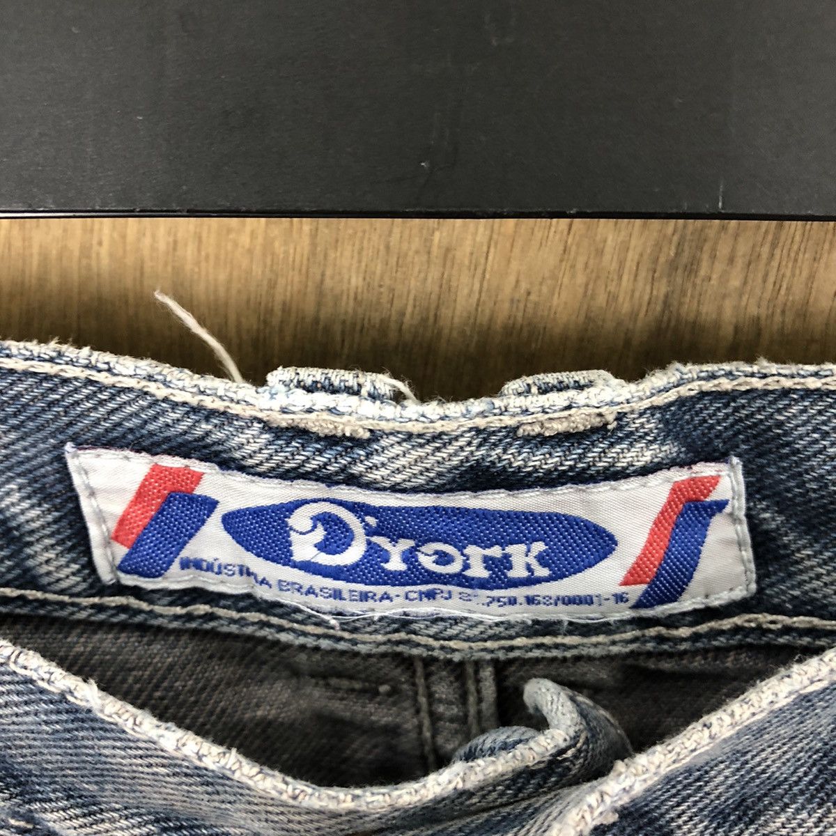 Japanese Brand VINTAGE DYORK FADED DARK BLUE JEANS PANTS #025 Size US 29 - 6 Thumbnail