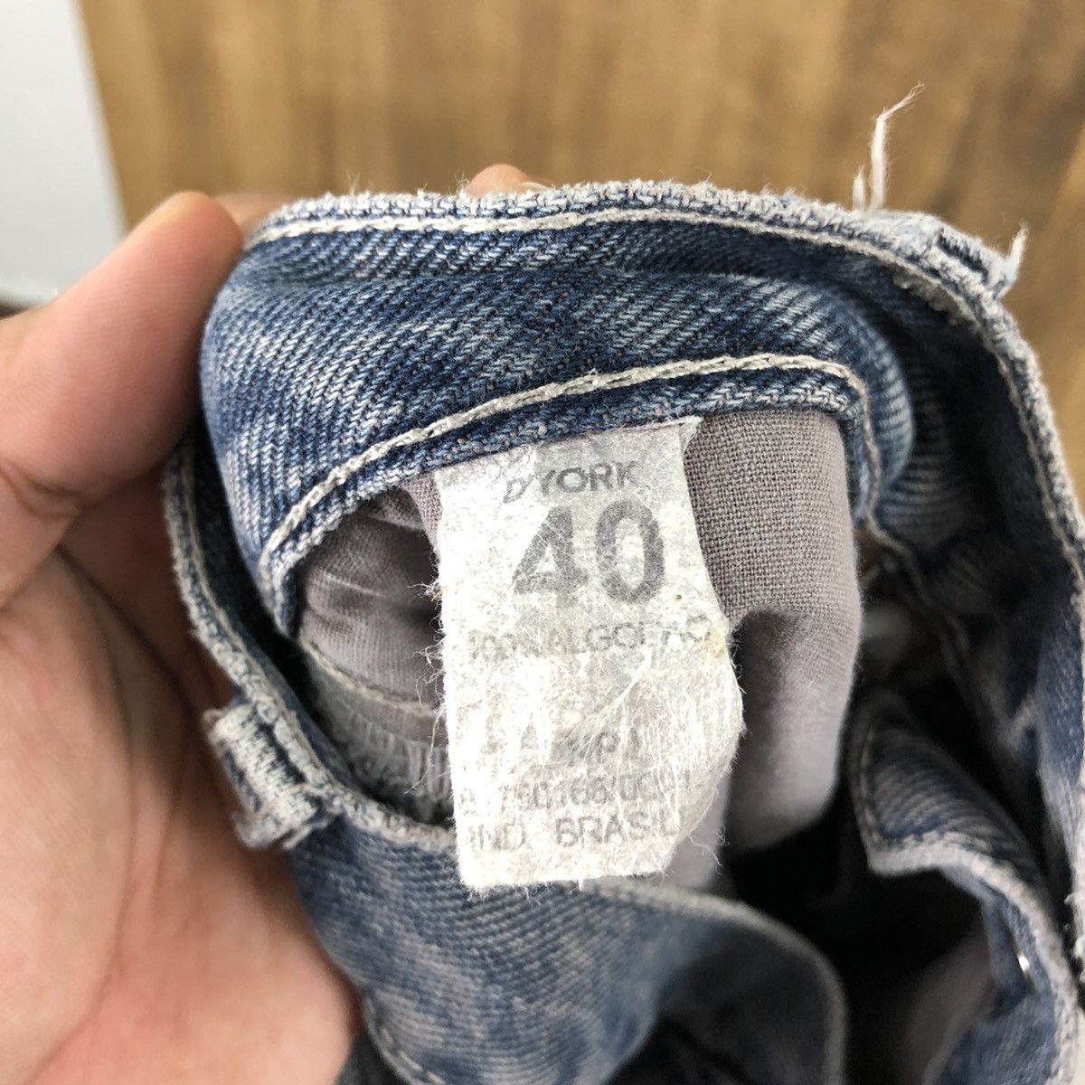 Japanese Brand VINTAGE DYORK FADED DARK BLUE JEANS PANTS #025 Size US 29 - 13 Thumbnail