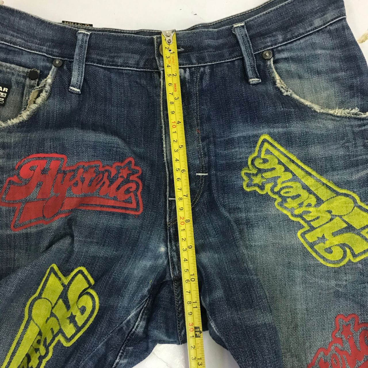 G-Star × Japanese Brand 🔥Vtg G-STAR RAW GS01 Art Multicolour Hysteric Denim Jeans Size US 32 / EU 48 - 12 Thumbnail