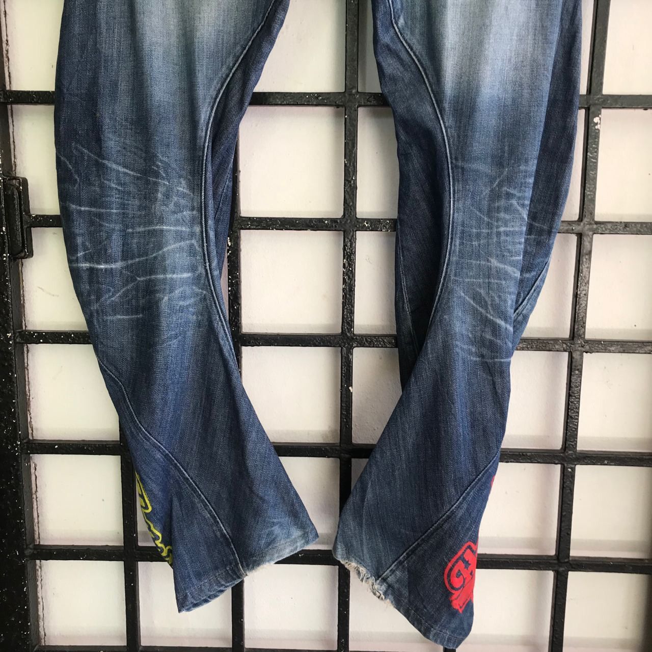 G-Star × Japanese Brand 🔥Vtg G-STAR RAW GS01 Art Multicolour Hysteric Denim Jeans Size US 32 / EU 48 - 8 Thumbnail