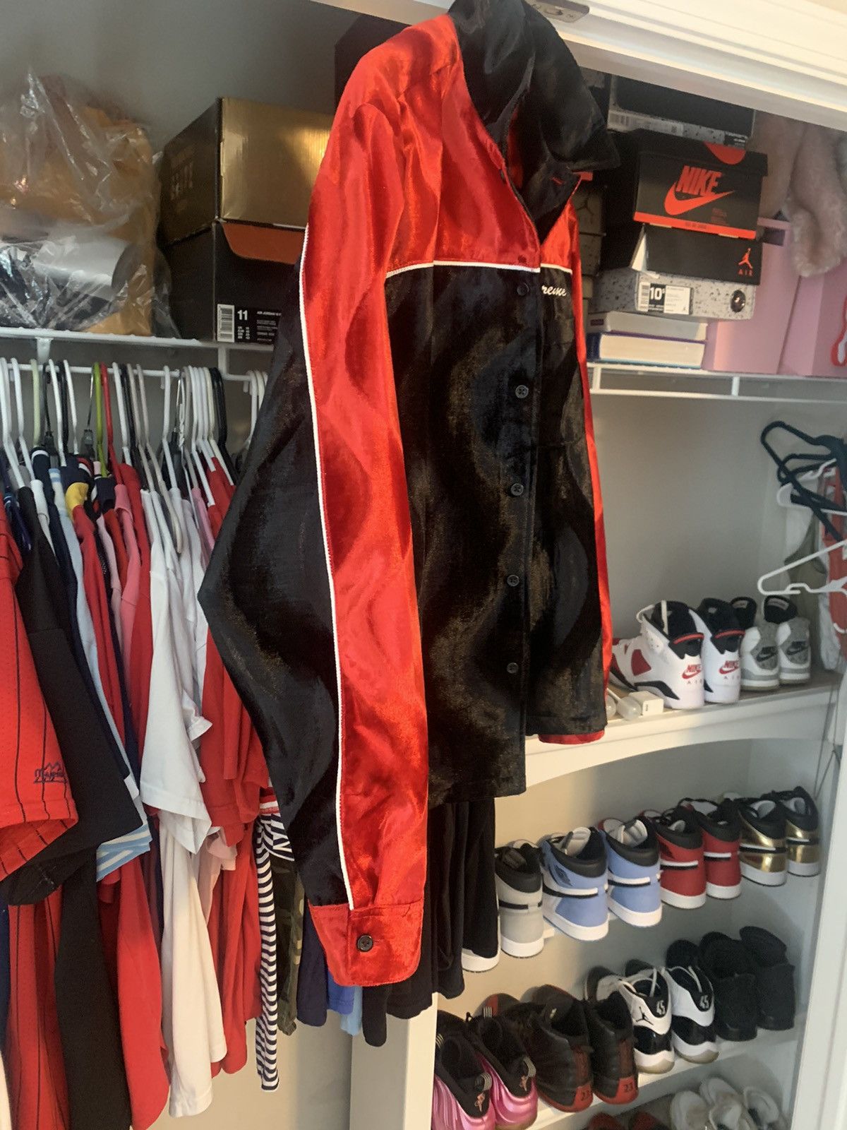 Supreme Red and black Supreme jacket Size US M / EU 48-50 / 2 - 3 Thumbnail