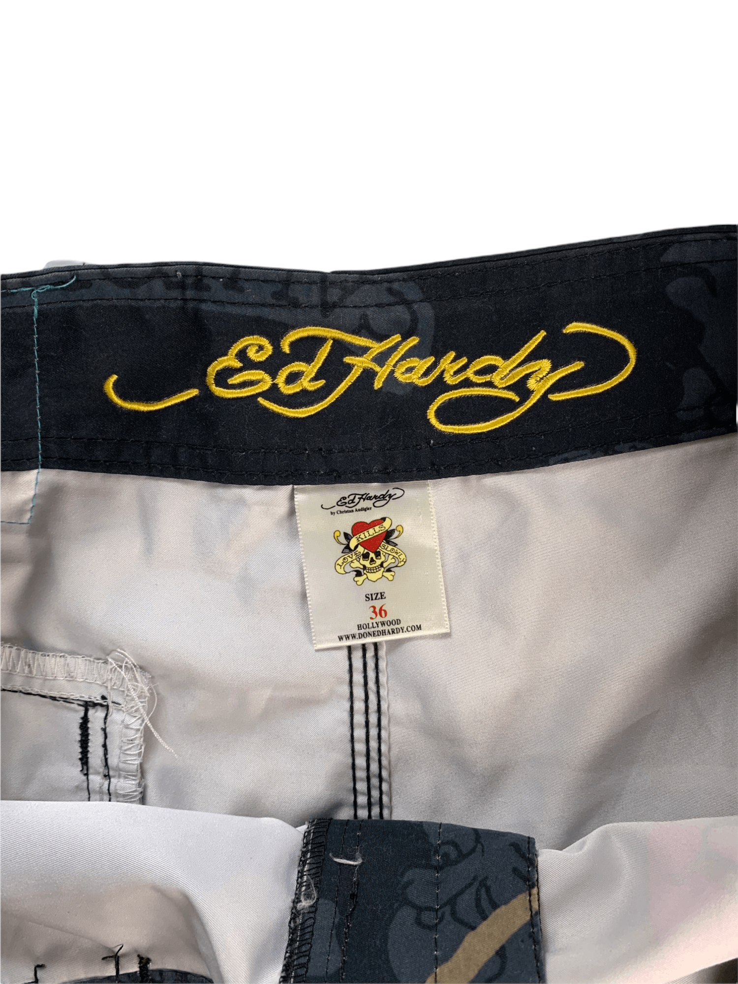 Christian Audigier Ed Hardy Shorts Drip Size US 36 / EU 52 - 4 Thumbnail
