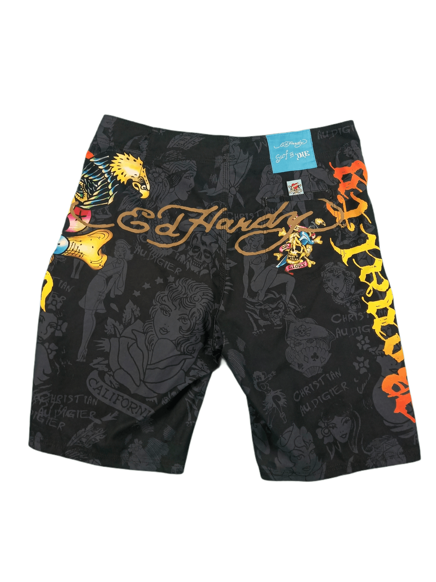 Christian Audigier Ed Hardy Shorts Drip Size US 36 / EU 52 - 3 Thumbnail