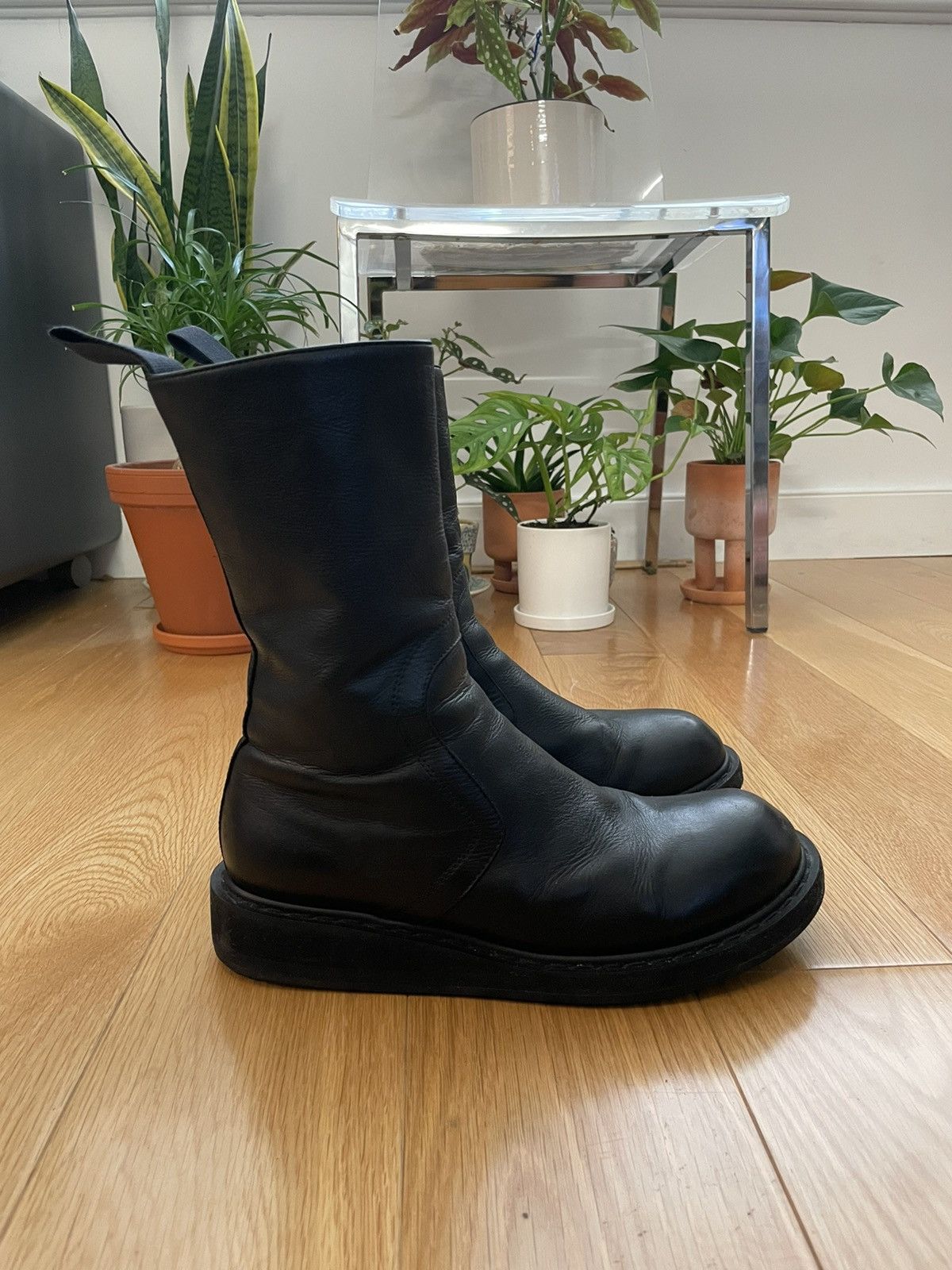 Rick Owens Rick Owens FW2010 “Gleam” side-zip creeper boots Size US 8.5 / EU 41-42 - 7 Thumbnail
