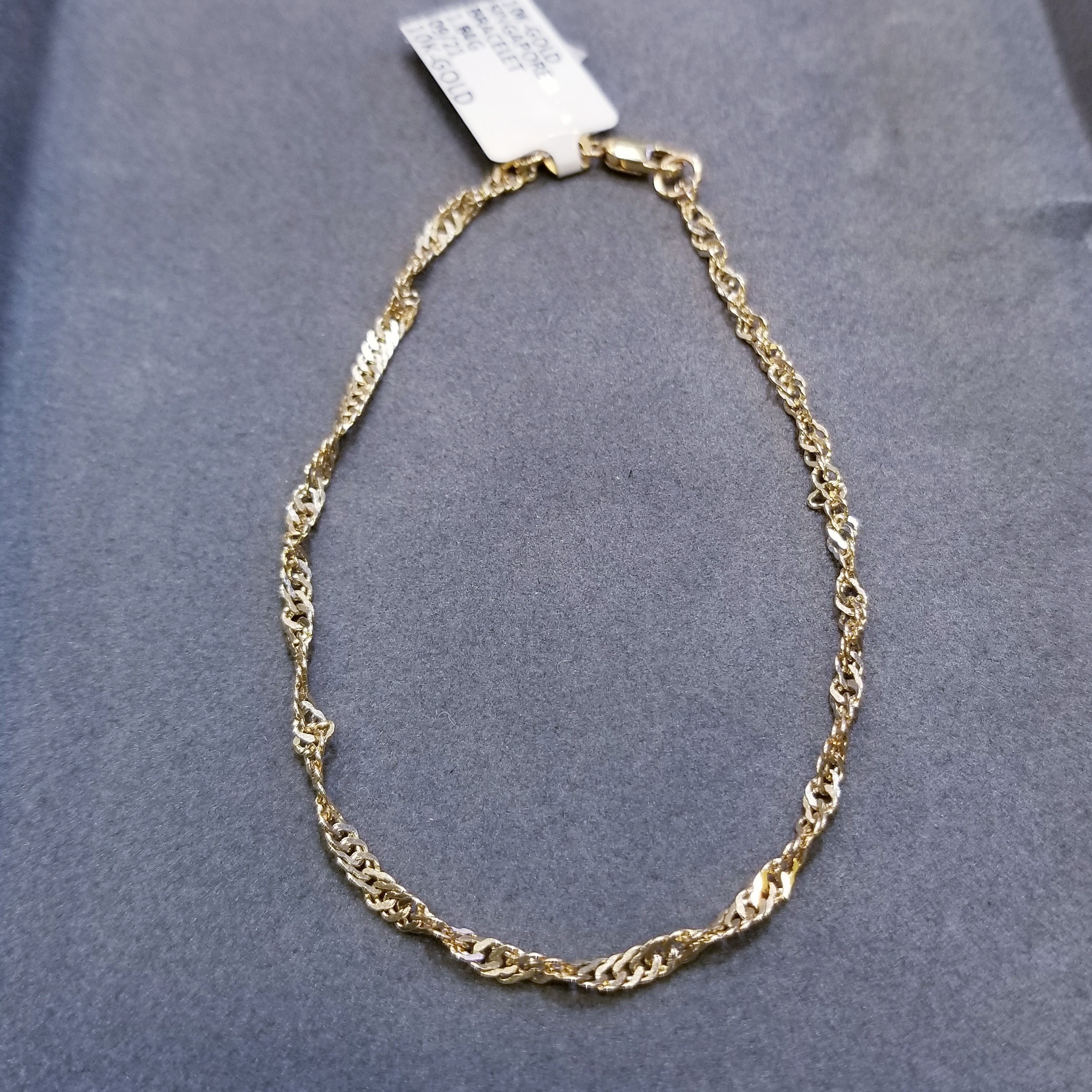 10k-solid-gold-10k-gold-2-5mm-singapore-bracelet-solid-gold-italy-grailed