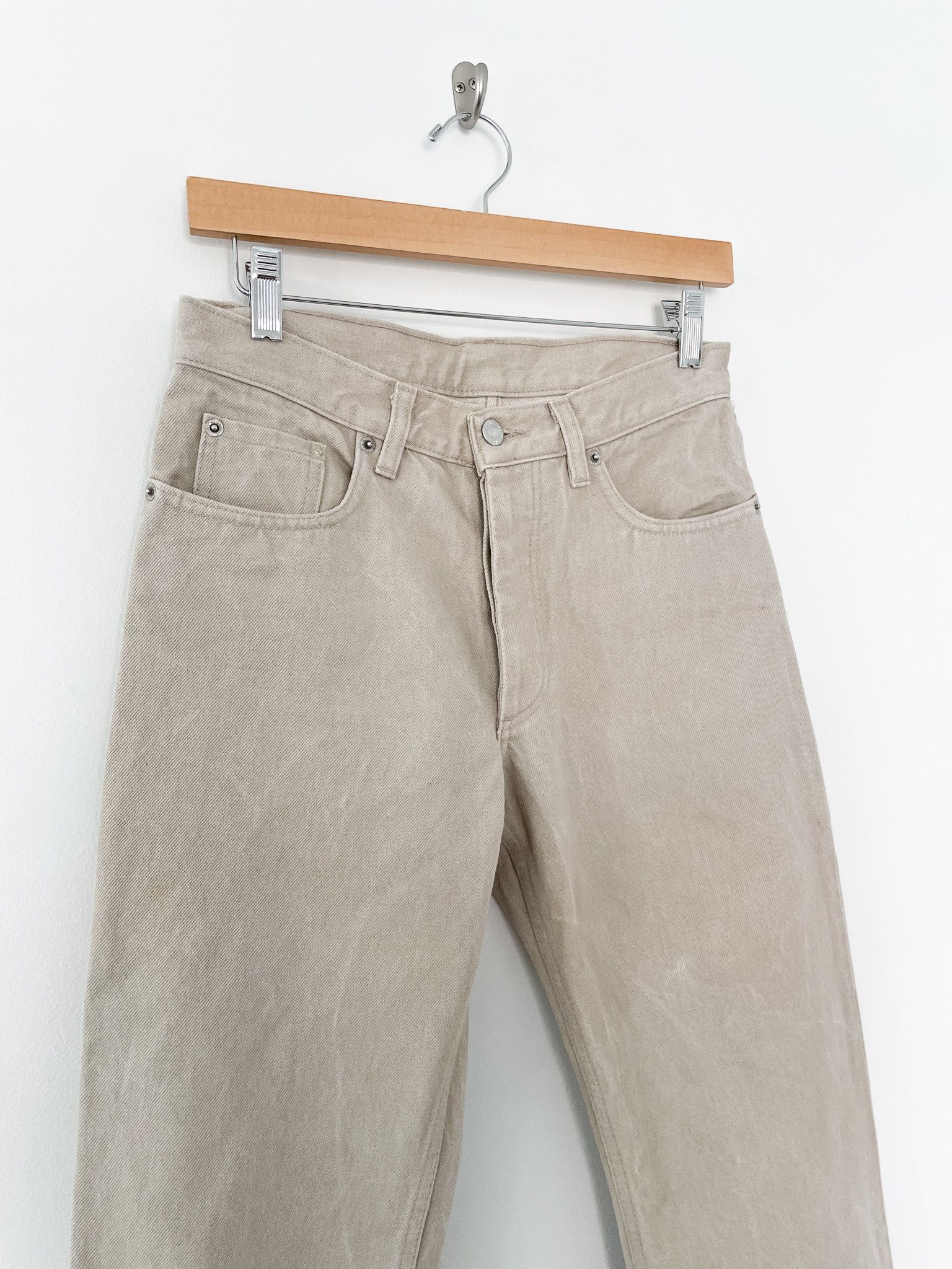 Helmut Lang Helmut Lang Archive Tan Classic Denim Size US 29 - 3 Thumbnail
