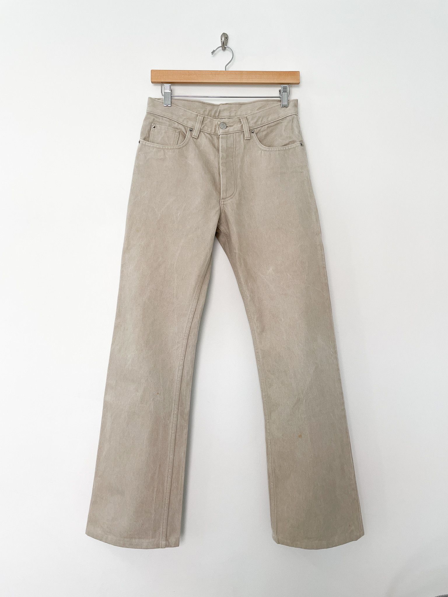 Helmut Lang Helmut Lang Archive Tan Classic Denim Size US 29 - 1 Thumbnail