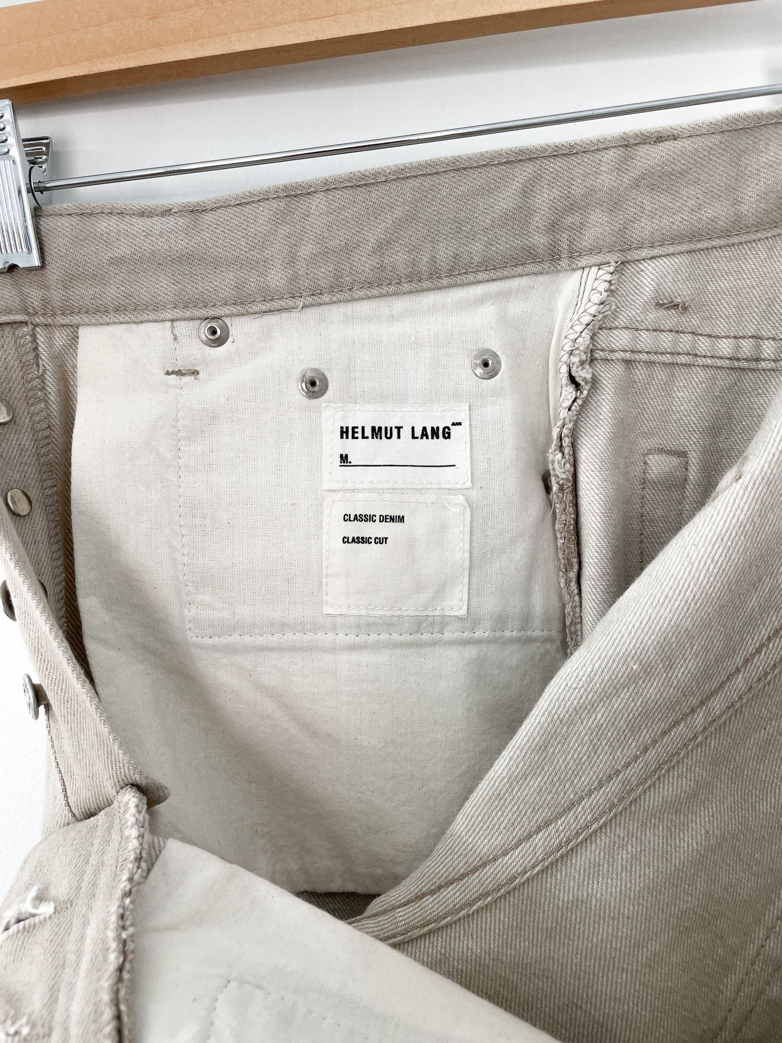 Helmut Lang Helmut Lang Archive Tan Classic Denim Size US 29 - 7 Thumbnail
