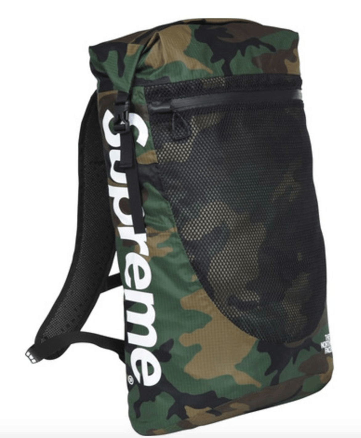 Supreme north face camo backpack hotsell