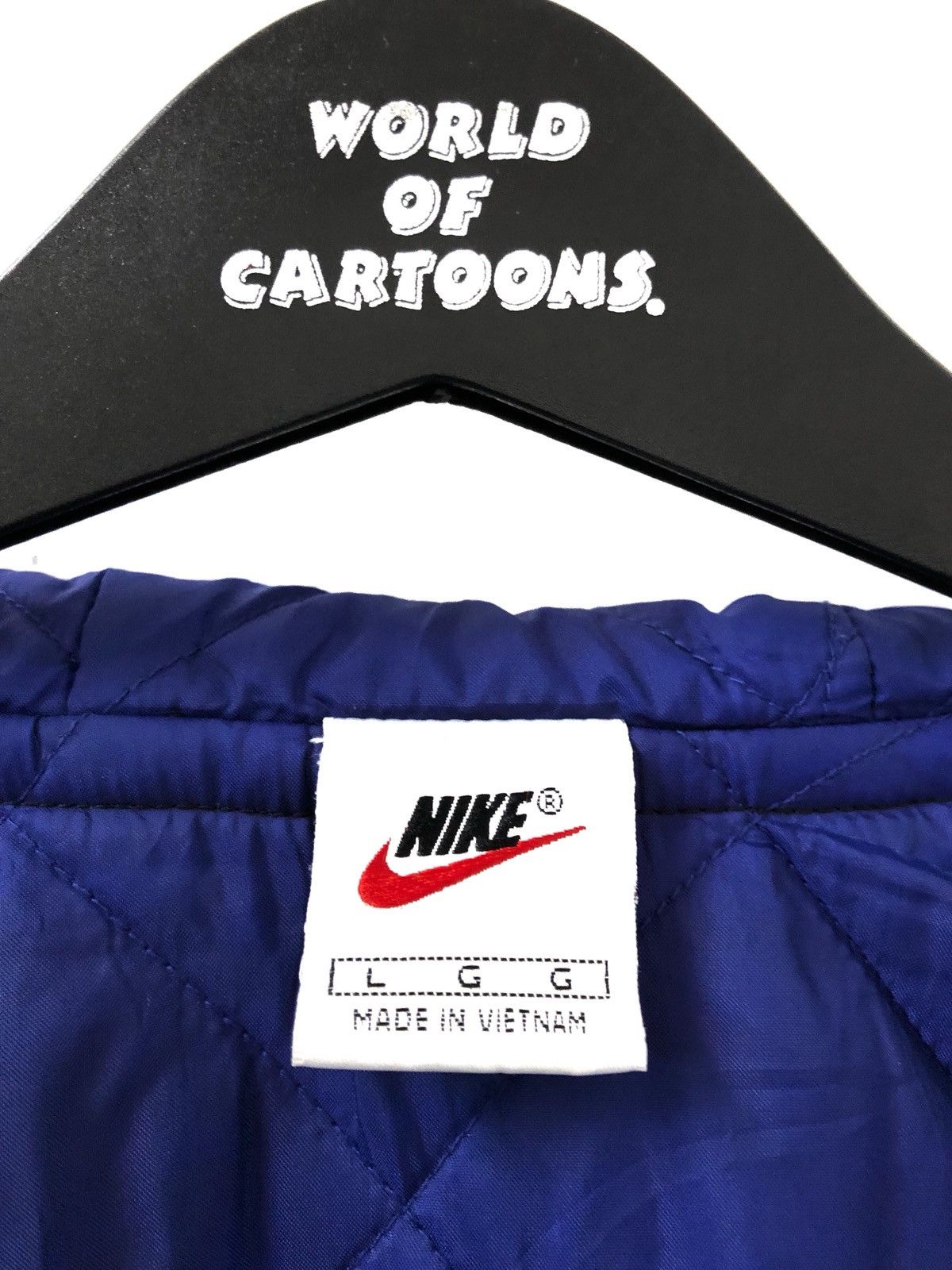 Nike × Vintage Vintage 90s Nike Big Swoosh Hoodie Parka Jacket Size US L / EU 52-54 / 3 - 10 Thumbnail