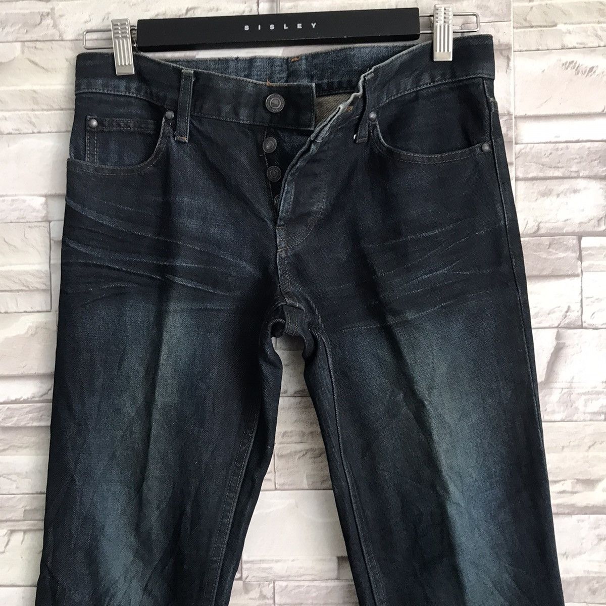 Shellac SHELLAC Long Leg Coated Denim Jeans Hedi Slimane Size US 30 / EU 46 - 3 Thumbnail