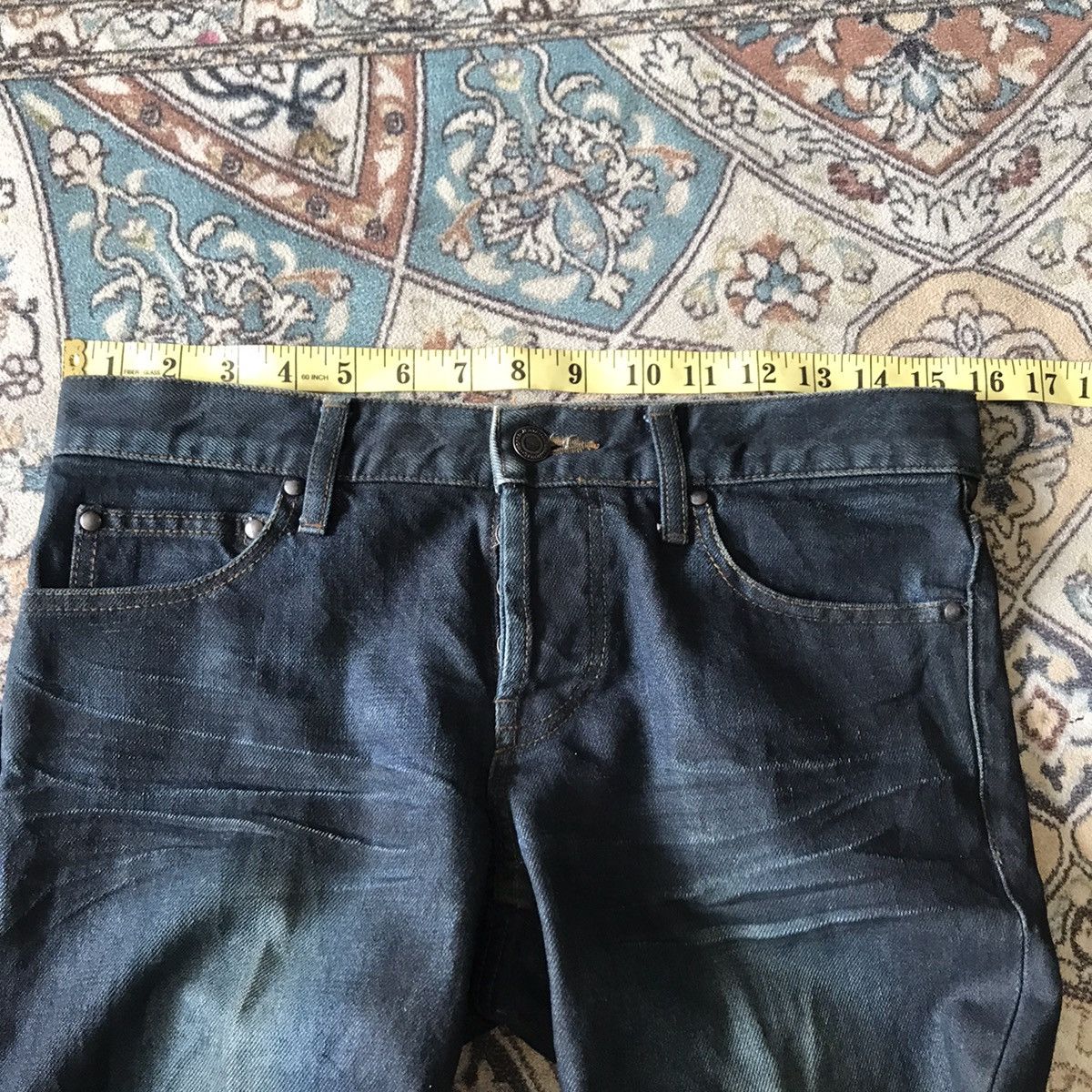 Shellac SHELLAC Long Leg Coated Denim Jeans Hedi Slimane Size US 30 / EU 46 - 17 Thumbnail