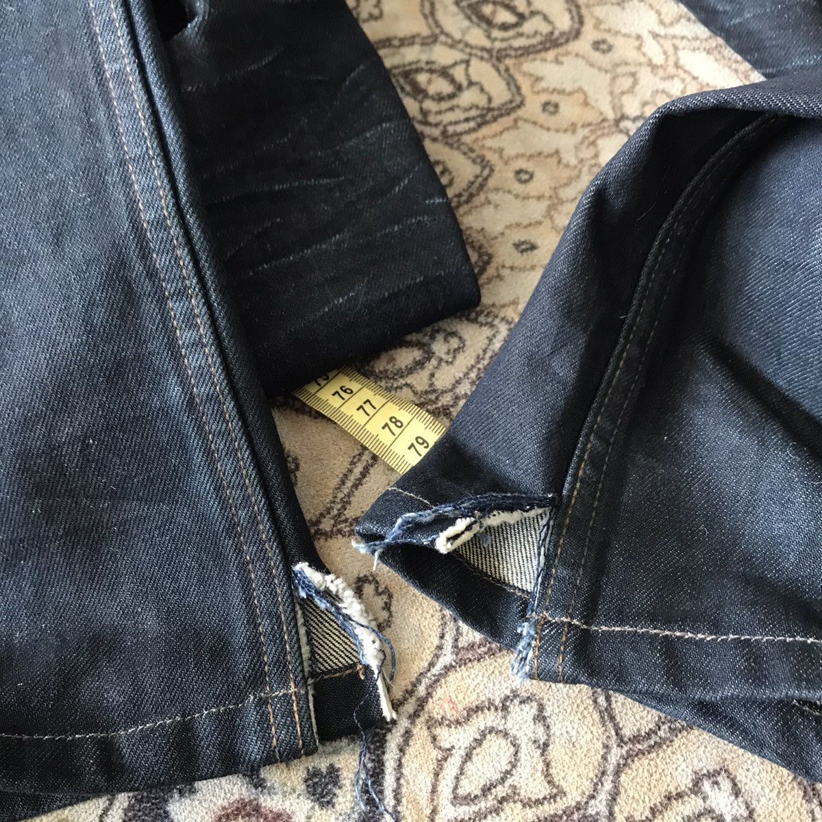 Shellac SHELLAC Long Leg Coated Denim Jeans Hedi Slimane Size US 30 / EU 46 - 12 Thumbnail