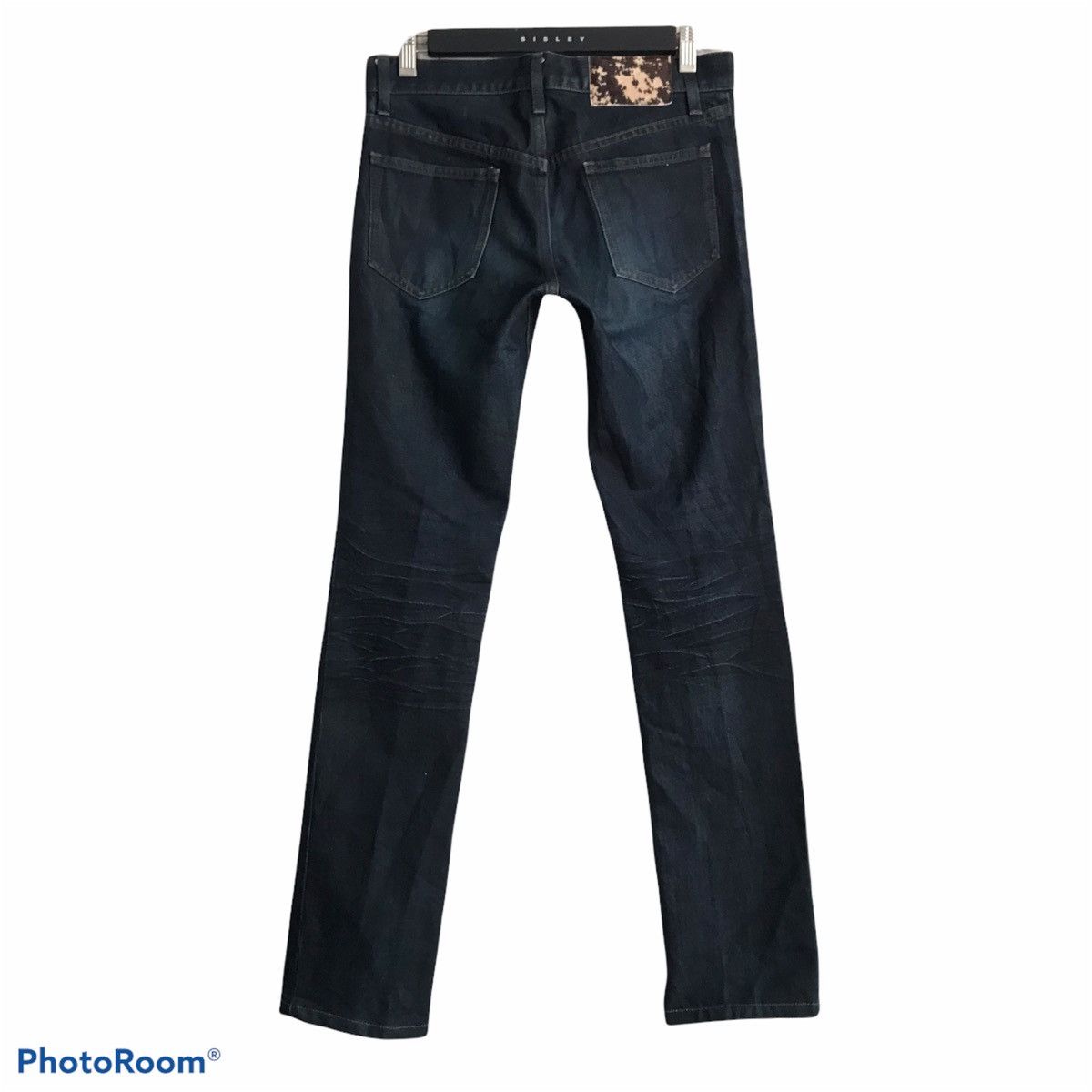 SHELLAC Long Leg Coated Denim Jeans Hedi Slimane