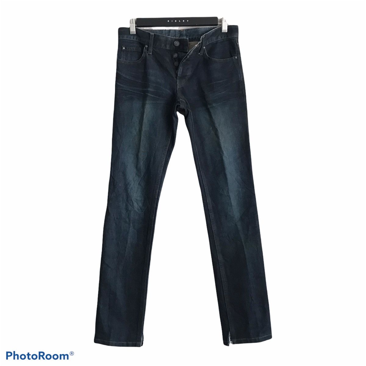 Shellac SHELLAC Long Leg Coated Denim Jeans Hedi Slimane Size US 30 / EU 46 - 2 Thumbnail