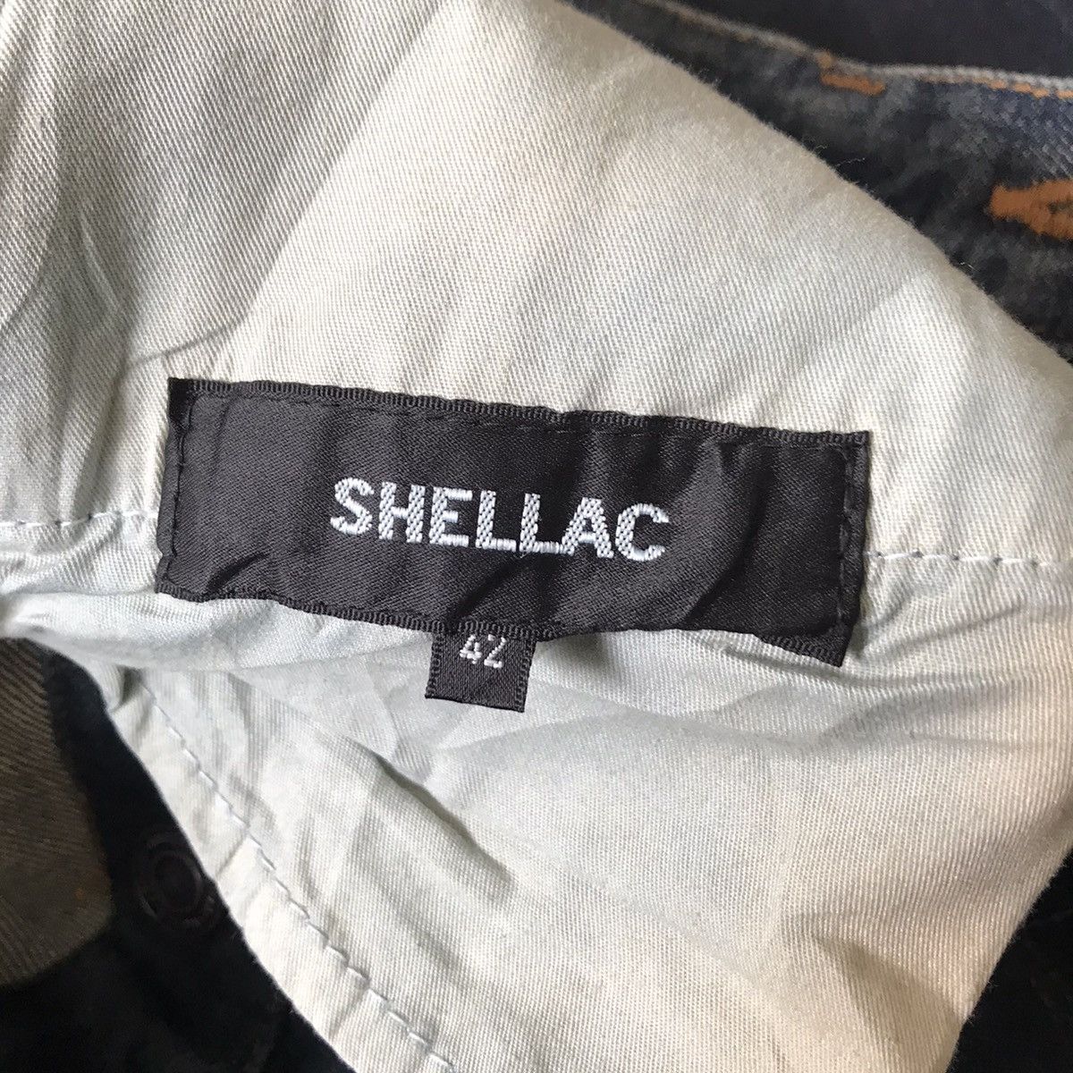 Shellac SHELLAC Long Leg Coated Denim Jeans Hedi Slimane Size US 30 / EU 46 - 14 Thumbnail