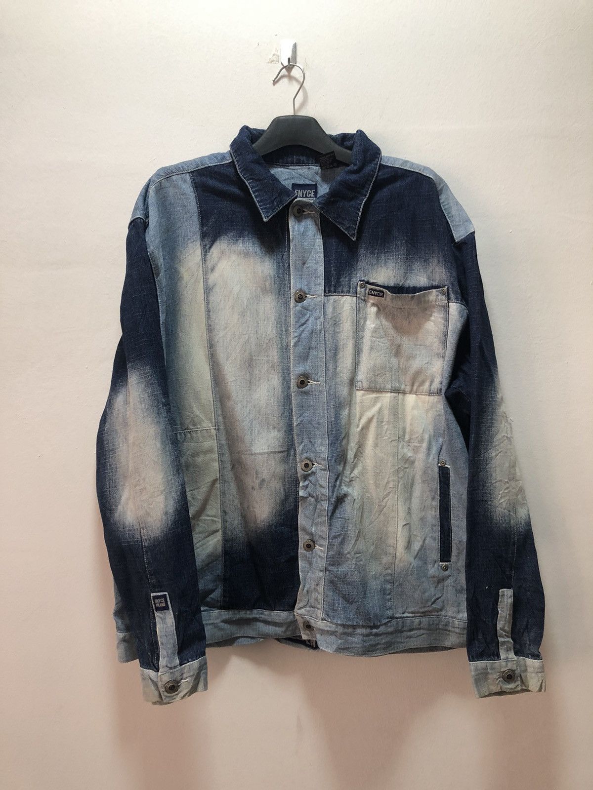 Enyce ENYCE Denim Jacket Patchwork Soft Jeans Size US XL / EU 56 / 4 - 1 Thumbnail