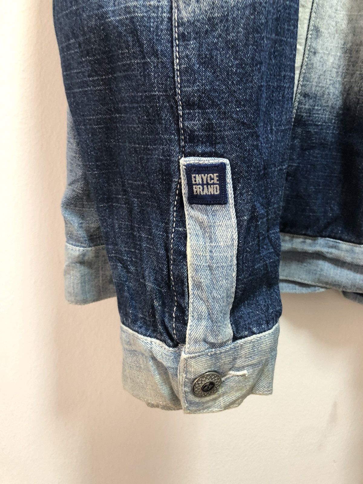 Enyce ENYCE Denim Jacket Patchwork Soft Jeans Size US XL / EU 56 / 4 - 4 Thumbnail