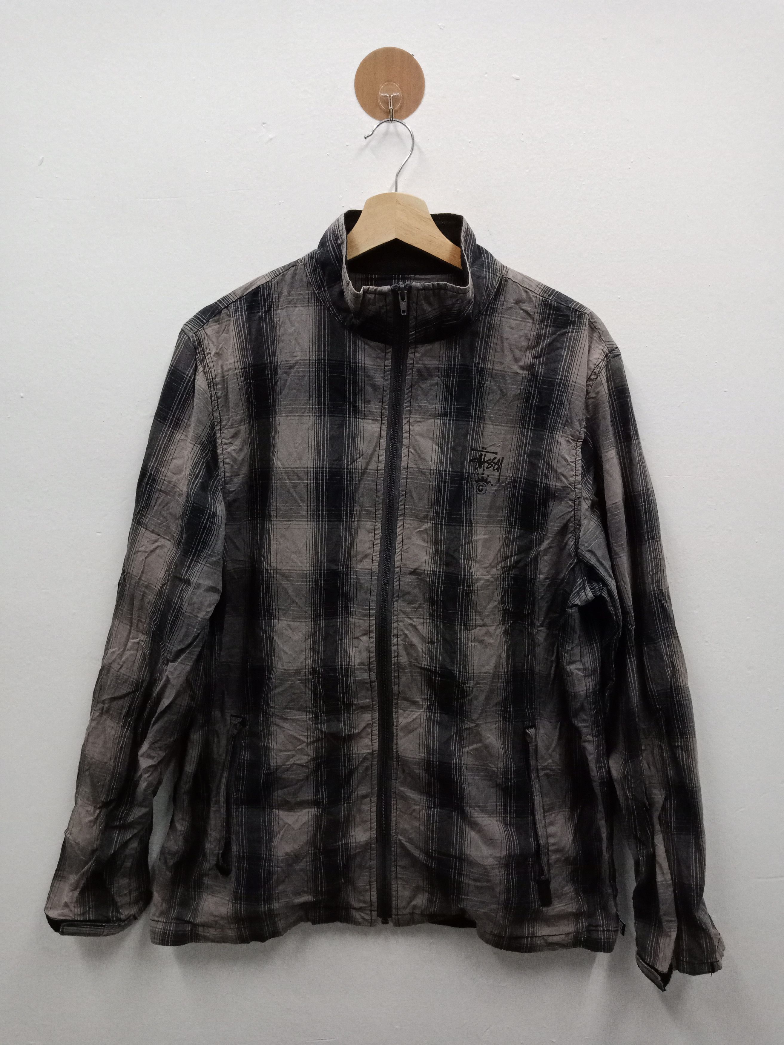 Nigo Stussy Checker Shoulder Air Flow Size US L / EU 52-54 / 3 - 1 Thumbnail