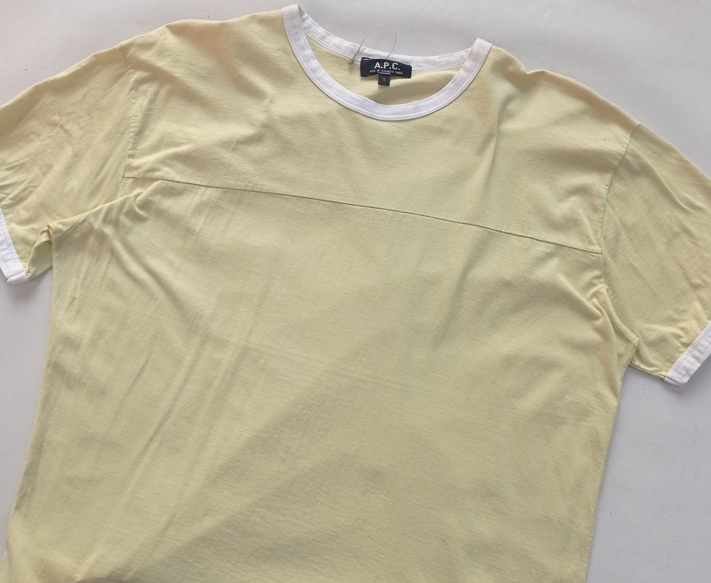 A.P.C. APC paris cut n sew ringer tee Size US S / EU 44-46 / 1 - 2 Thumbnail
