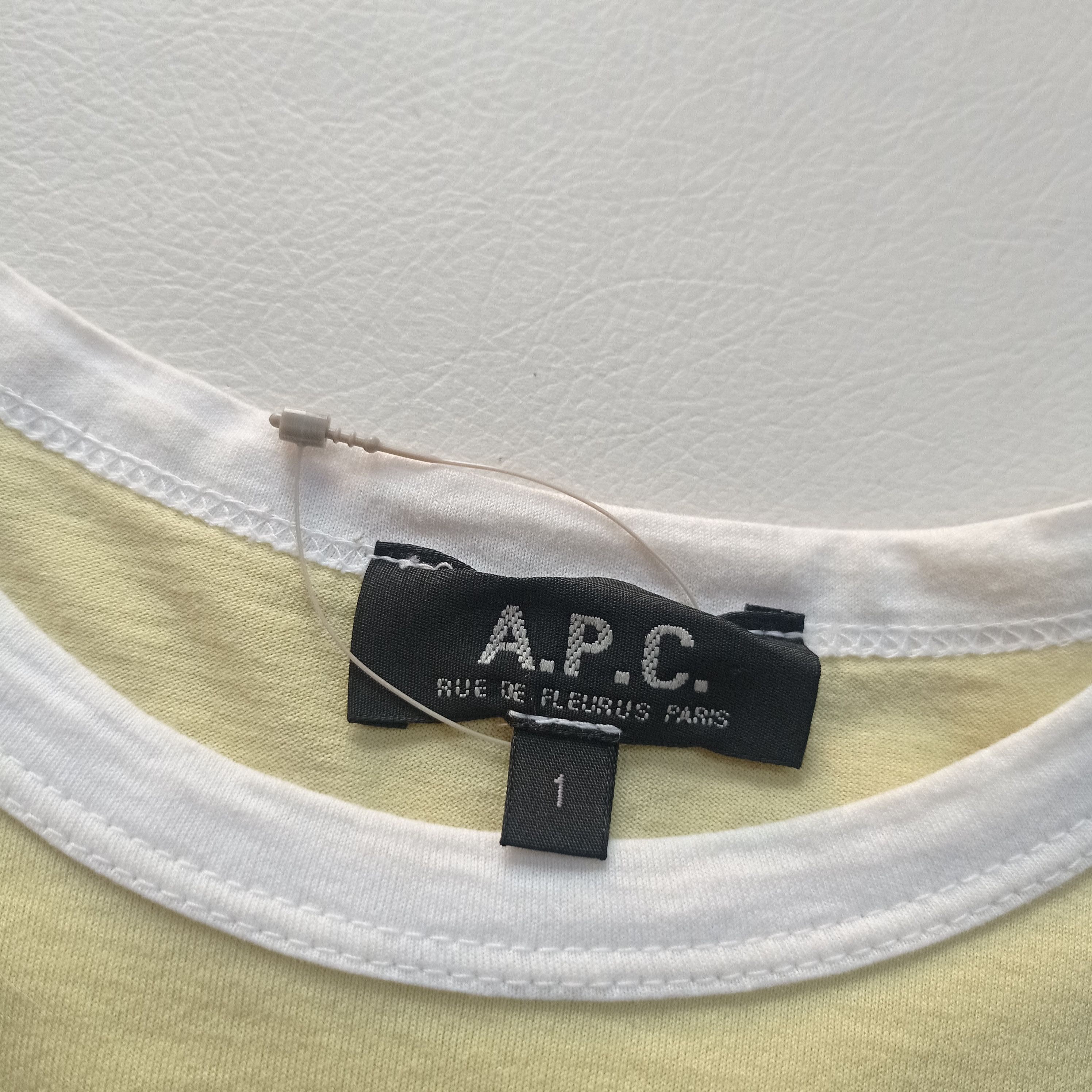 A.P.C. APC paris cut n sew ringer tee Size US S / EU 44-46 / 1 - 4 Thumbnail