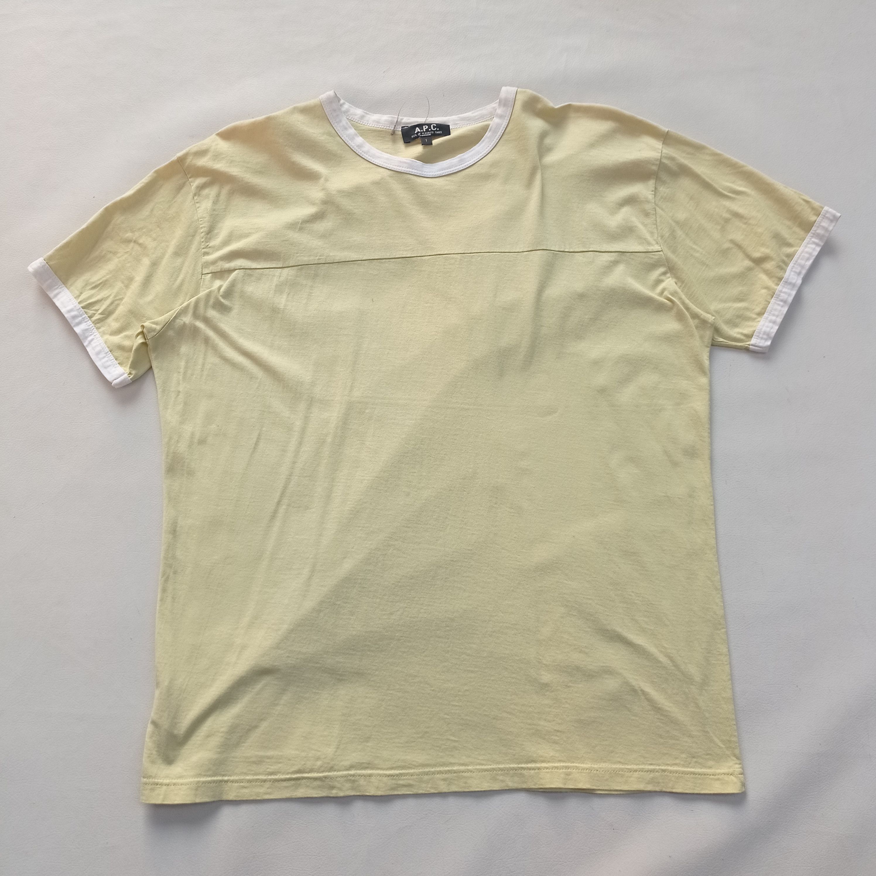 A.P.C. APC paris cut n sew ringer tee Size US S / EU 44-46 / 1 - 1 Thumbnail