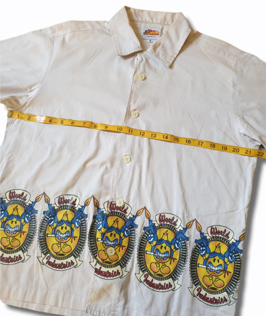 Hook-Ups × Shorty's Skateboards Vintage world industries “flambo” button up shirts Size US S / EU 44-46 / 1 - 3 Thumbnail