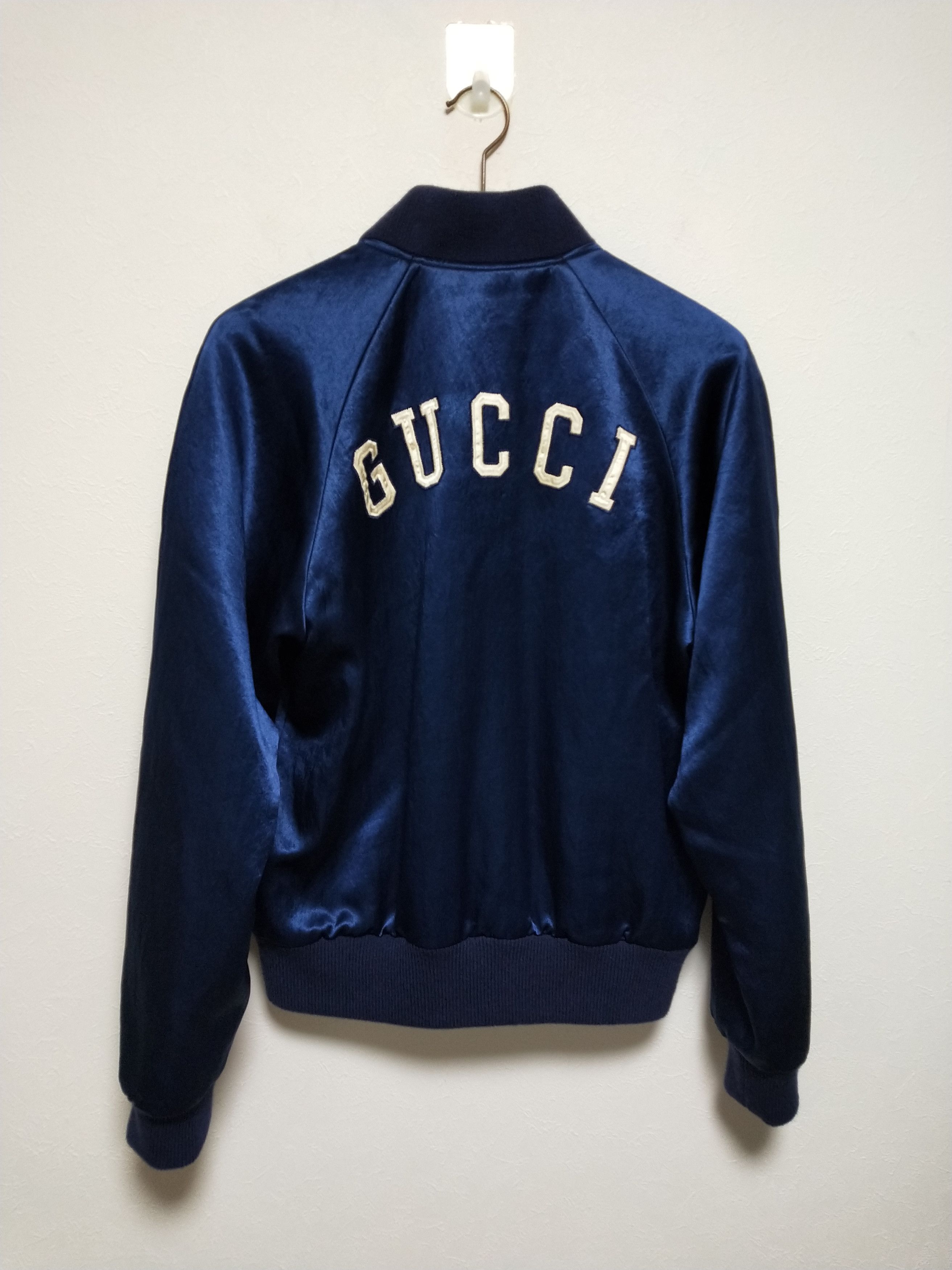 Gucci × MLB NY Yankees Silk Bomber Size US S / EU 44-46 / 1 - 2 Thumbnail