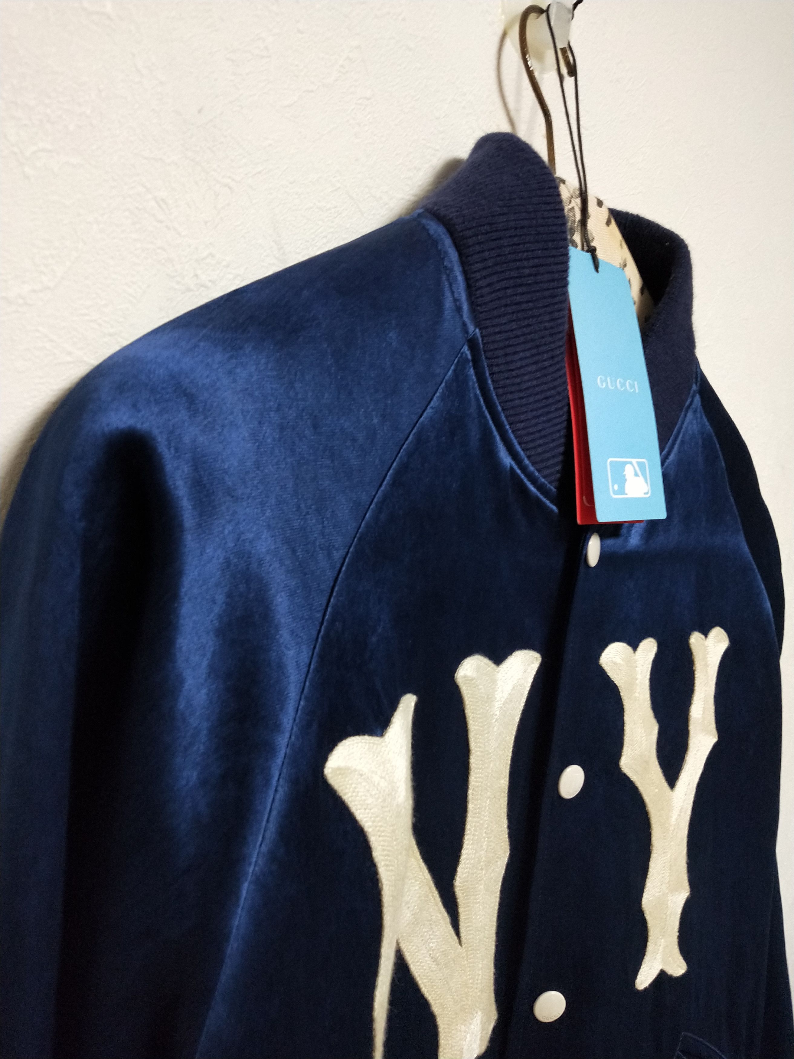 Gucci × MLB NY Yankees Silk Bomber Size US S / EU 44-46 / 1 - 5 Thumbnail