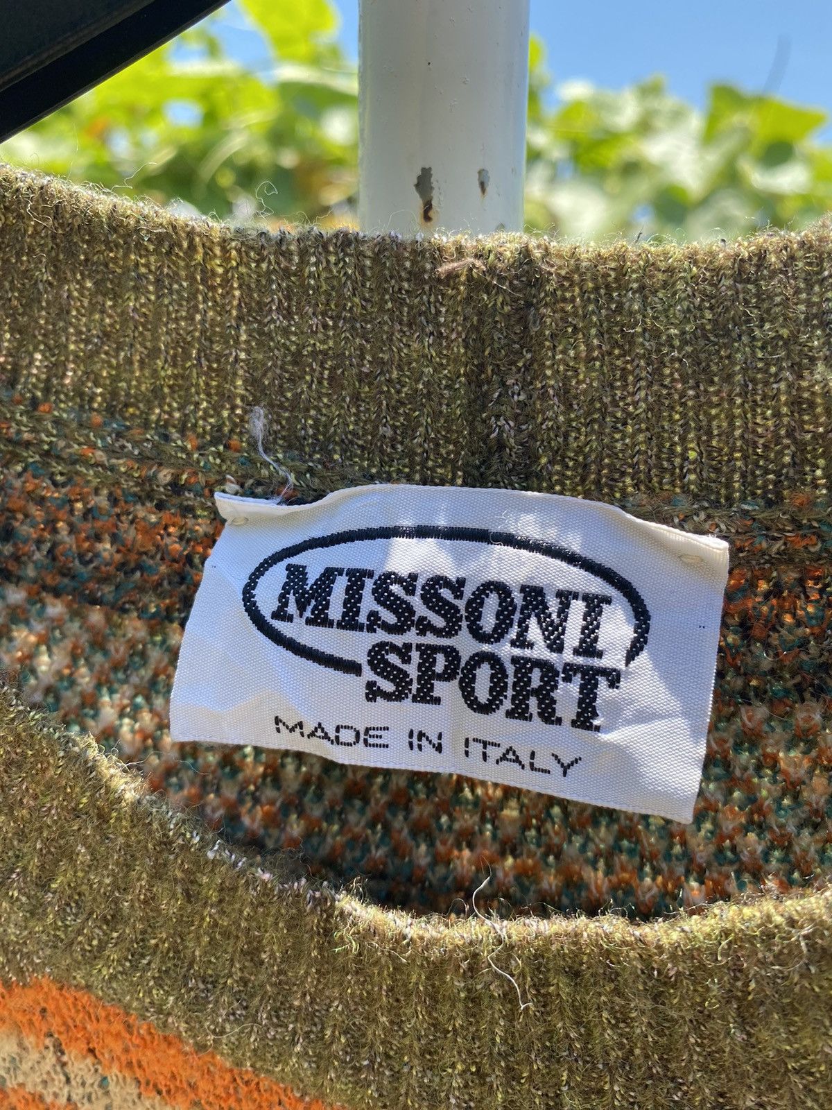 Missoni × Vintage Vtg Missoni Sport Abstract Knit Sweater Size US XL / EU 56 / 4 - 3 Thumbnail