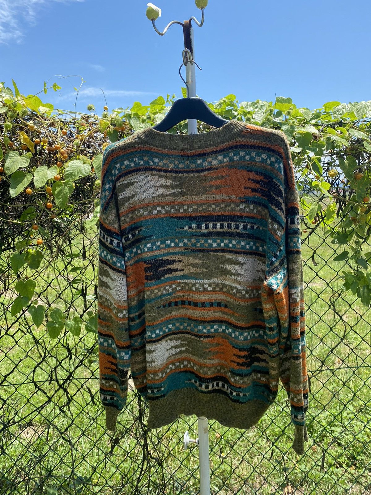 Missoni × Vintage Vtg Missoni Sport Abstract Knit Sweater Size US XL / EU 56 / 4 - 2 Thumbnail