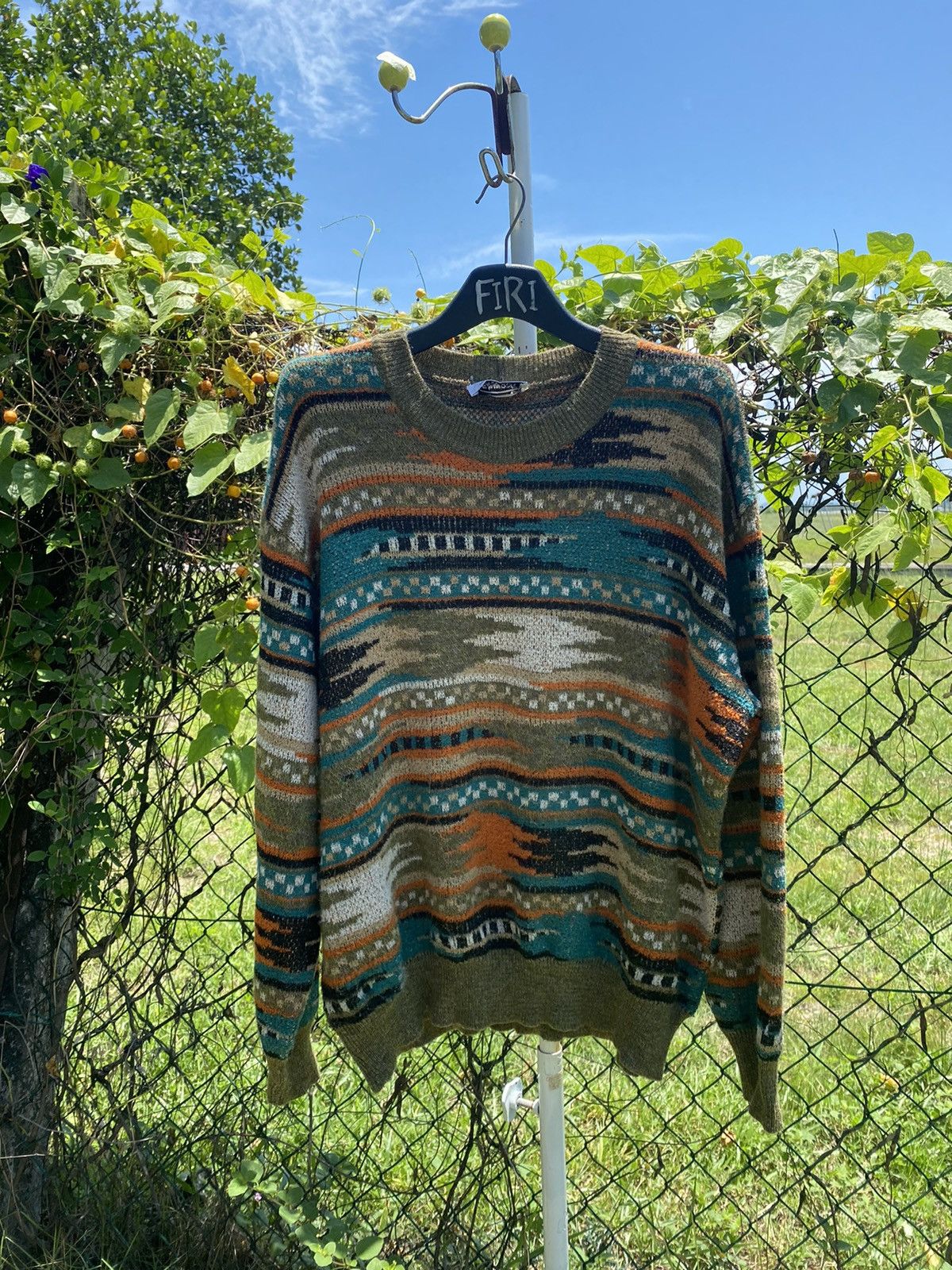 Missoni × Vintage Vtg Missoni Sport Abstract Knit Sweater Size US XL / EU 56 / 4 - 1 Thumbnail