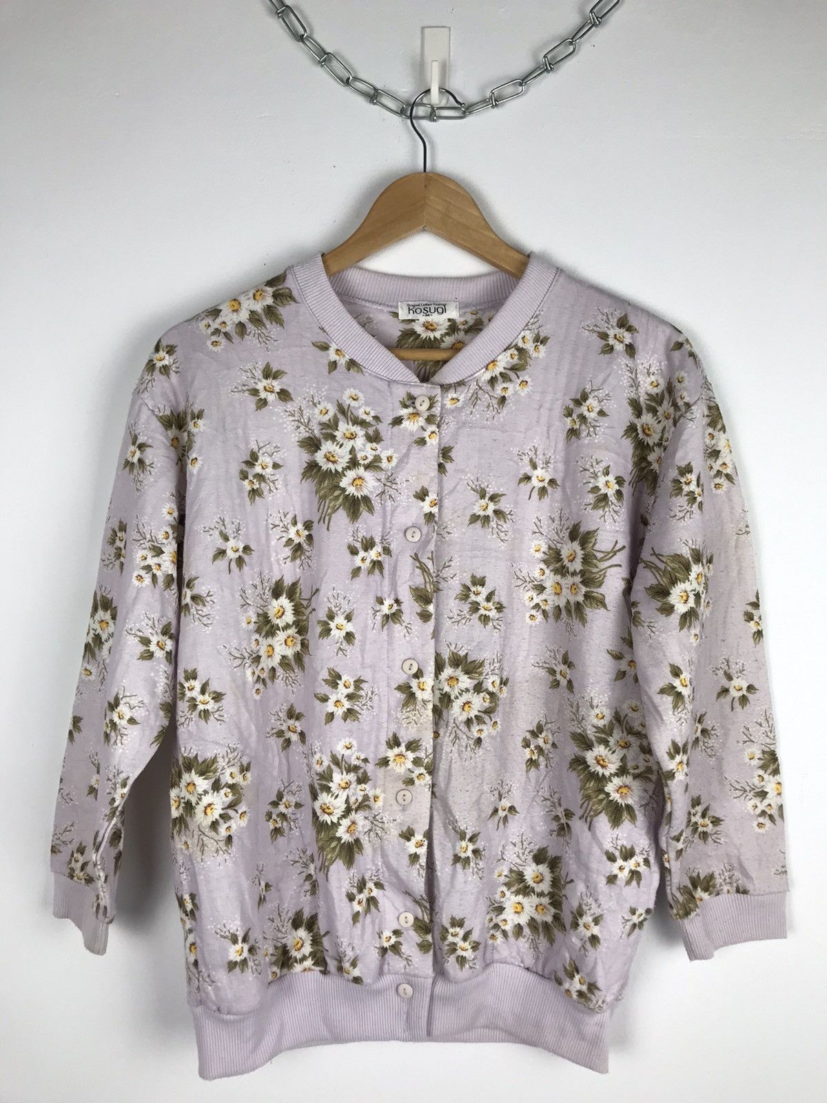 Japanese Brand Steal ⚡️Japanese Full Kosugi Flower Knit Cardigan Size US M / EU 48-50 / 2 - 1 Thumbnail