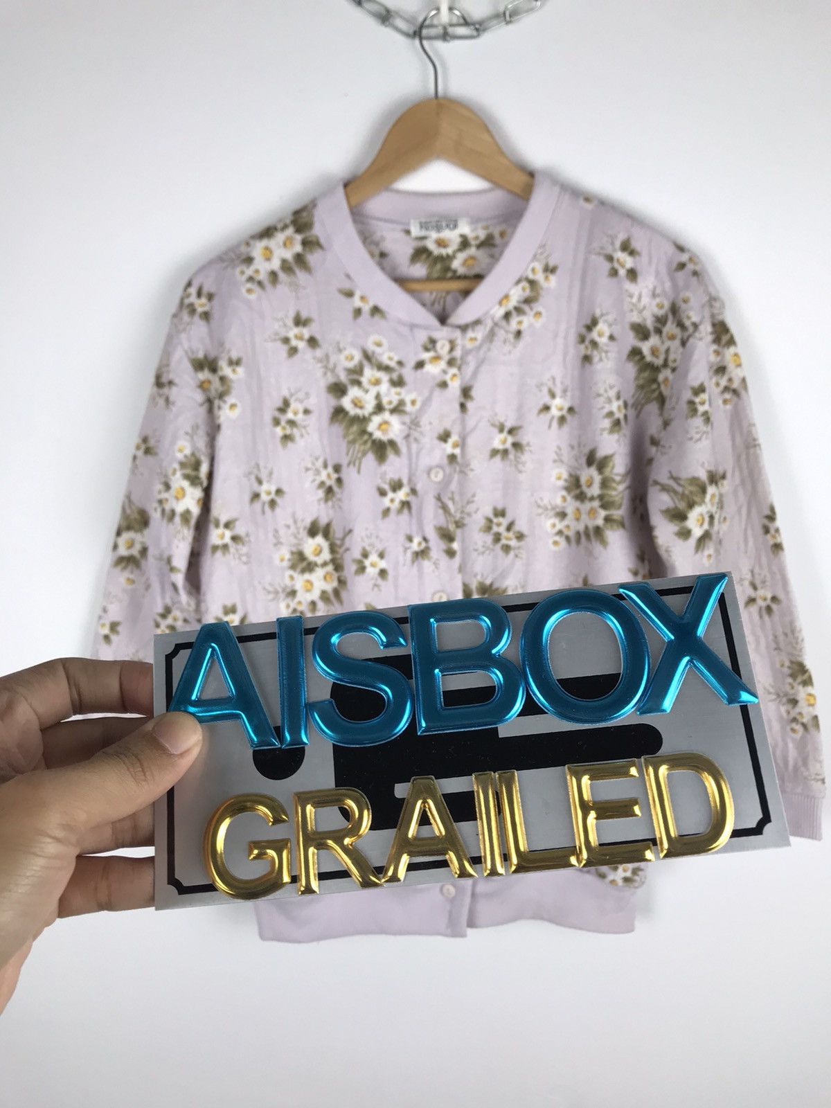 Japanese Brand Steal ⚡️Japanese Full Kosugi Flower Knit Cardigan Size US M / EU 48-50 / 2 - 5 Thumbnail