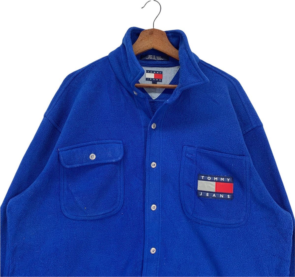 Vintage Vintage Tommy Hilfiger Sportswear Fleece Sweater Size US L / EU 52-54 / 3 - 3 Thumbnail