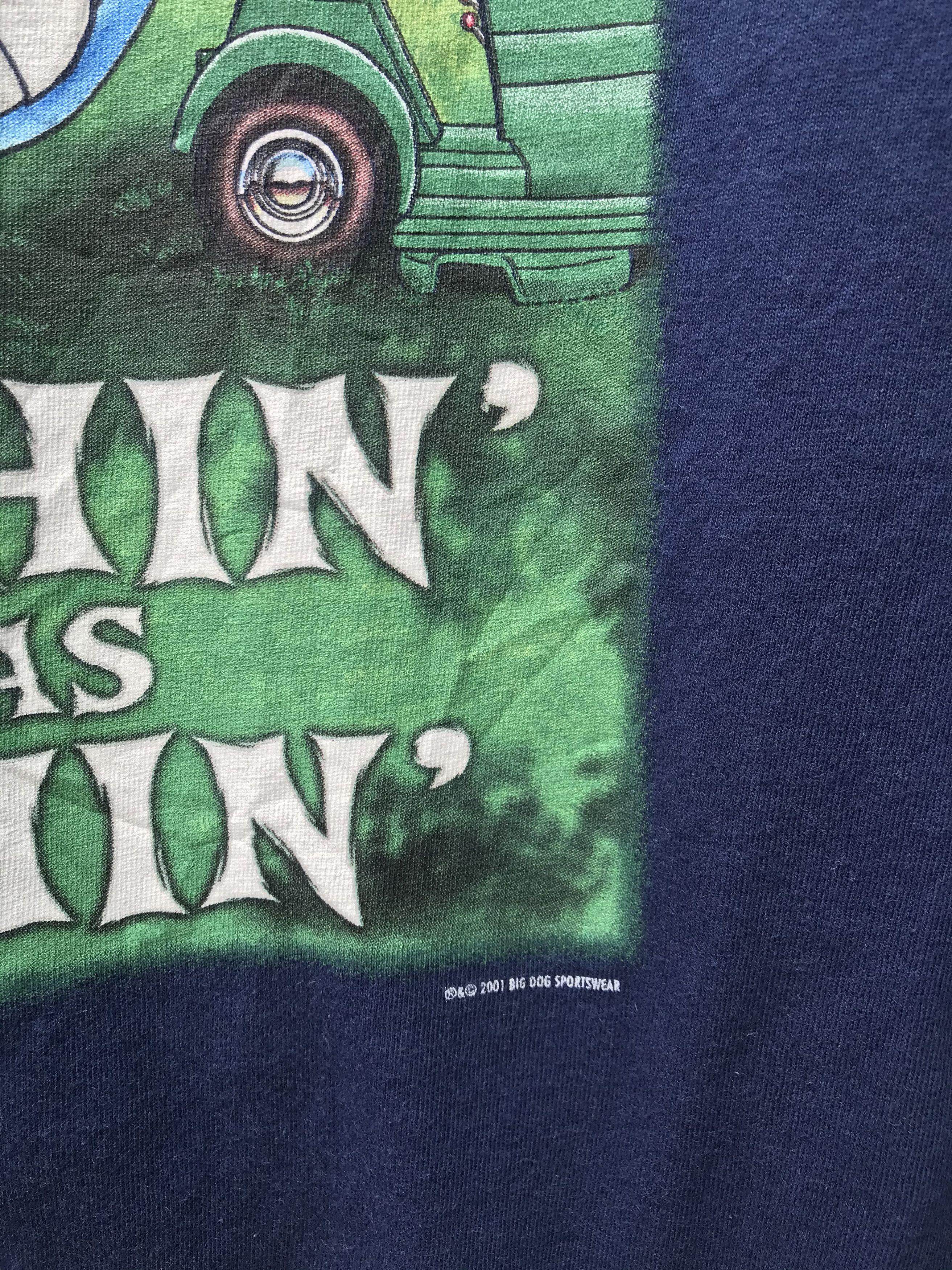 Big Dogs × Vintage Vintage 2001 Big Dog sportswear Big Screen T shirt Size US L / EU 52-54 / 3 - 2 Thumbnail
