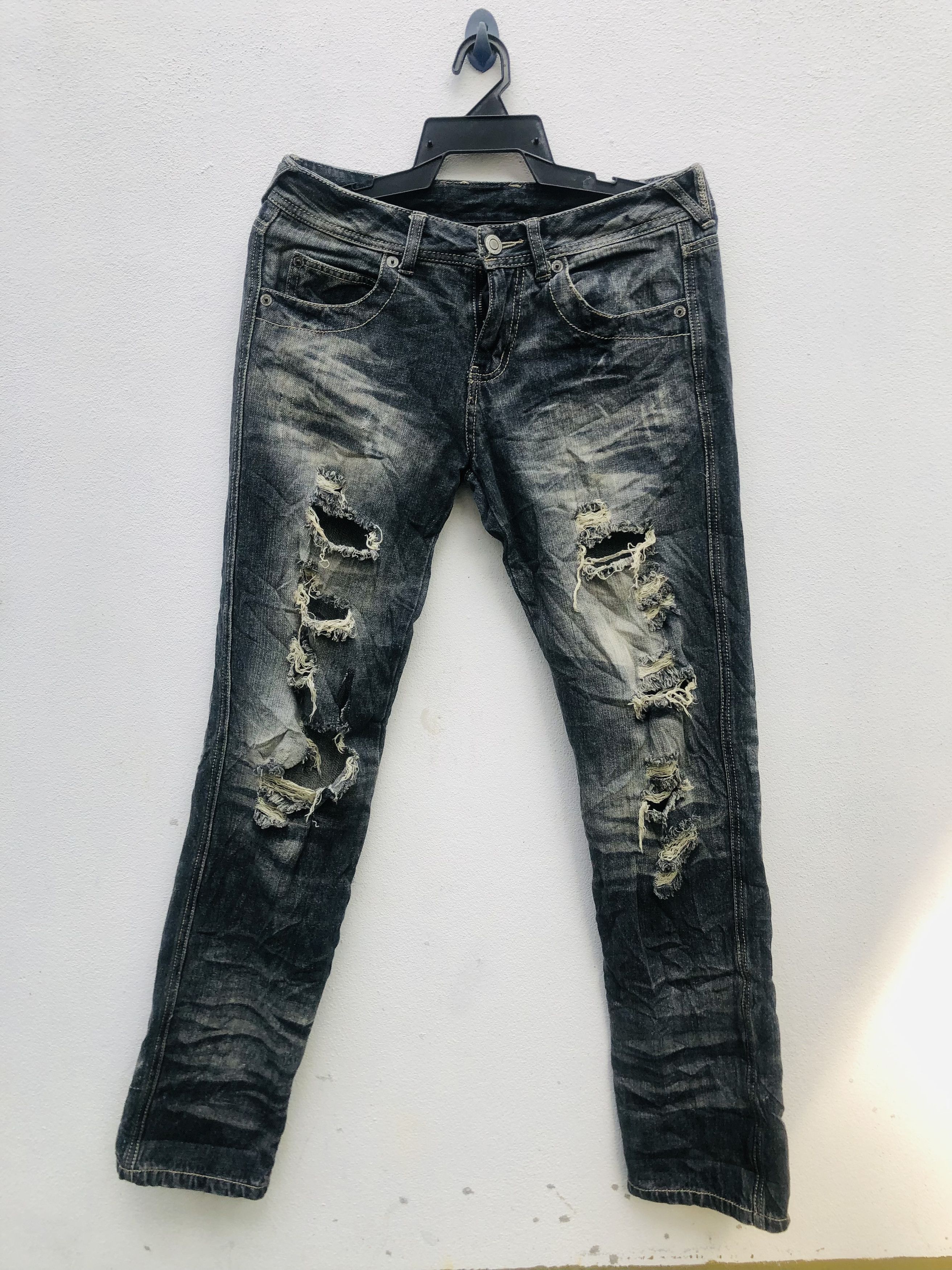 Japanese Brand × Vintage Vintage Japanese Distressed Travis Scott Fashion Style Size US 31 - 1 Preview
