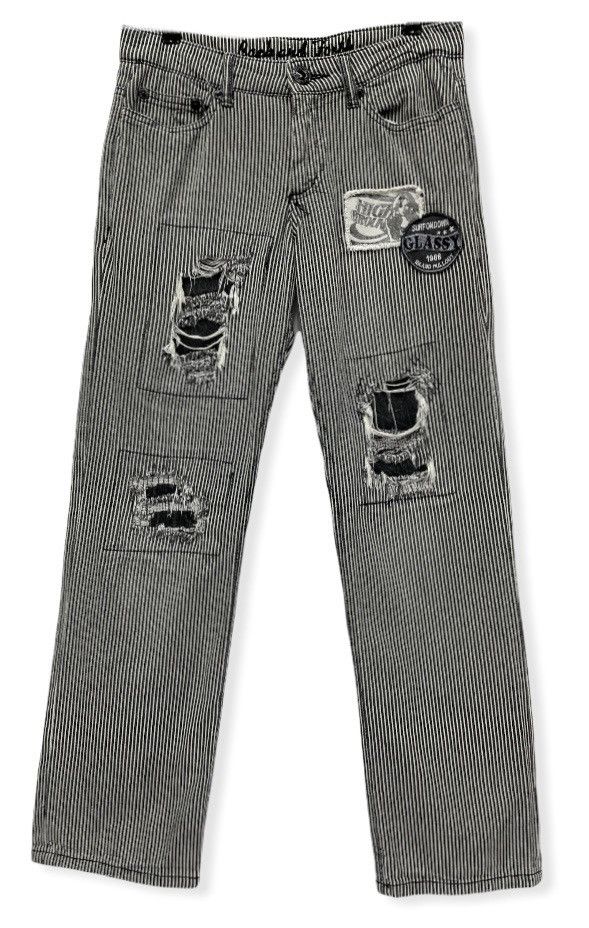Japanese Brand BACK&FORTH Distressed Hickory Inspired By Hysteric Glamour Size US 31 - 3 Thumbnail