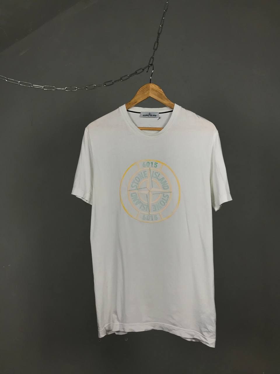 Stone Island Stone Island Luxury Casual Streetwear Center Logo Tee ...